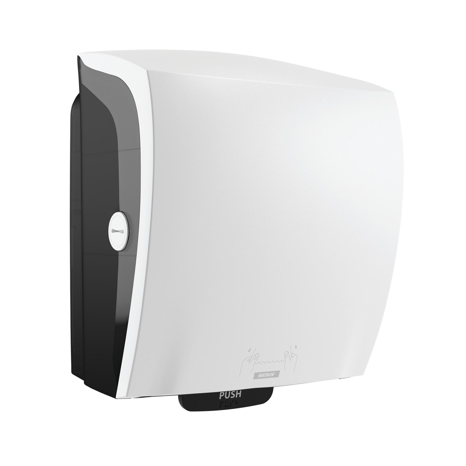 Katrin Plastic Dispenser for System Paper Towel Roll White