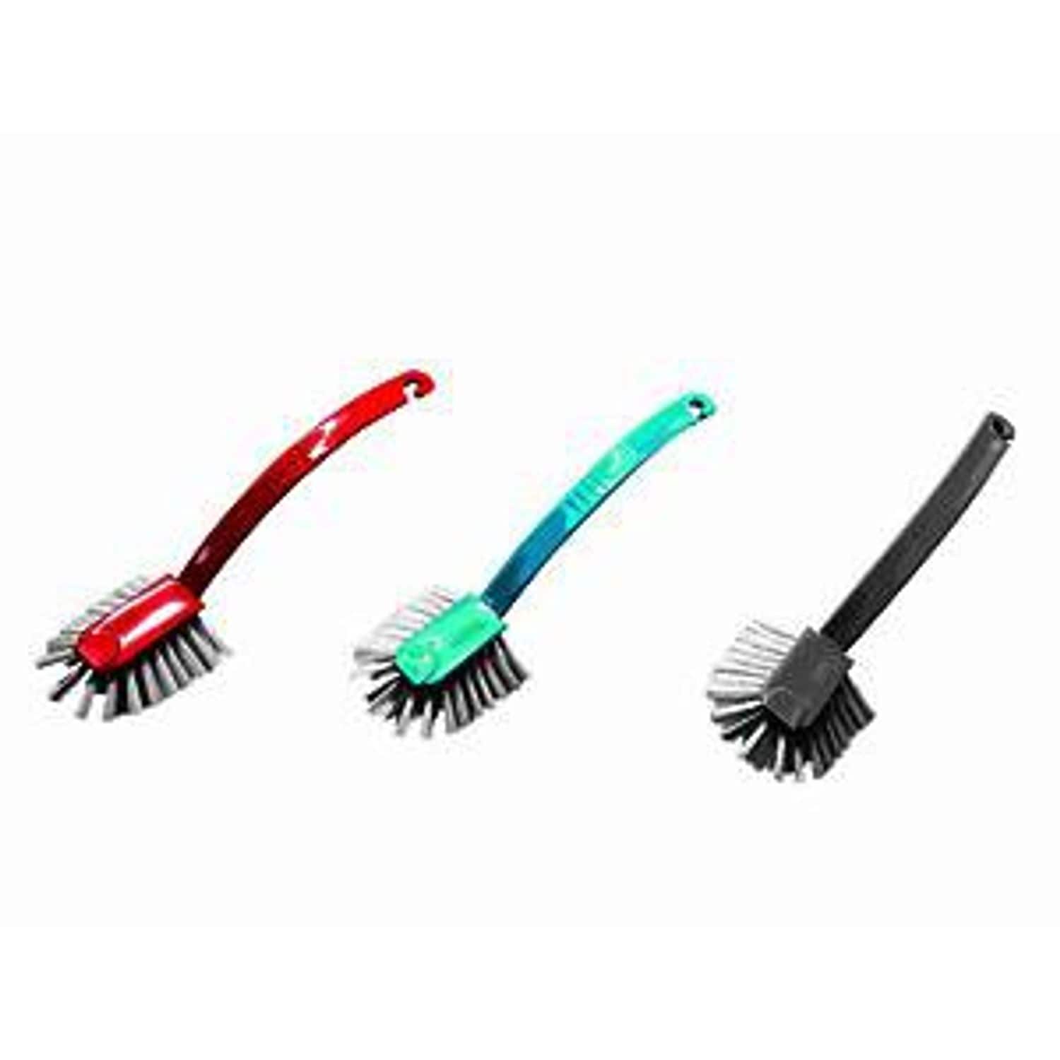 Dish Brush (Essentials Dish Brush Assorted) - Red, Blue or Grey