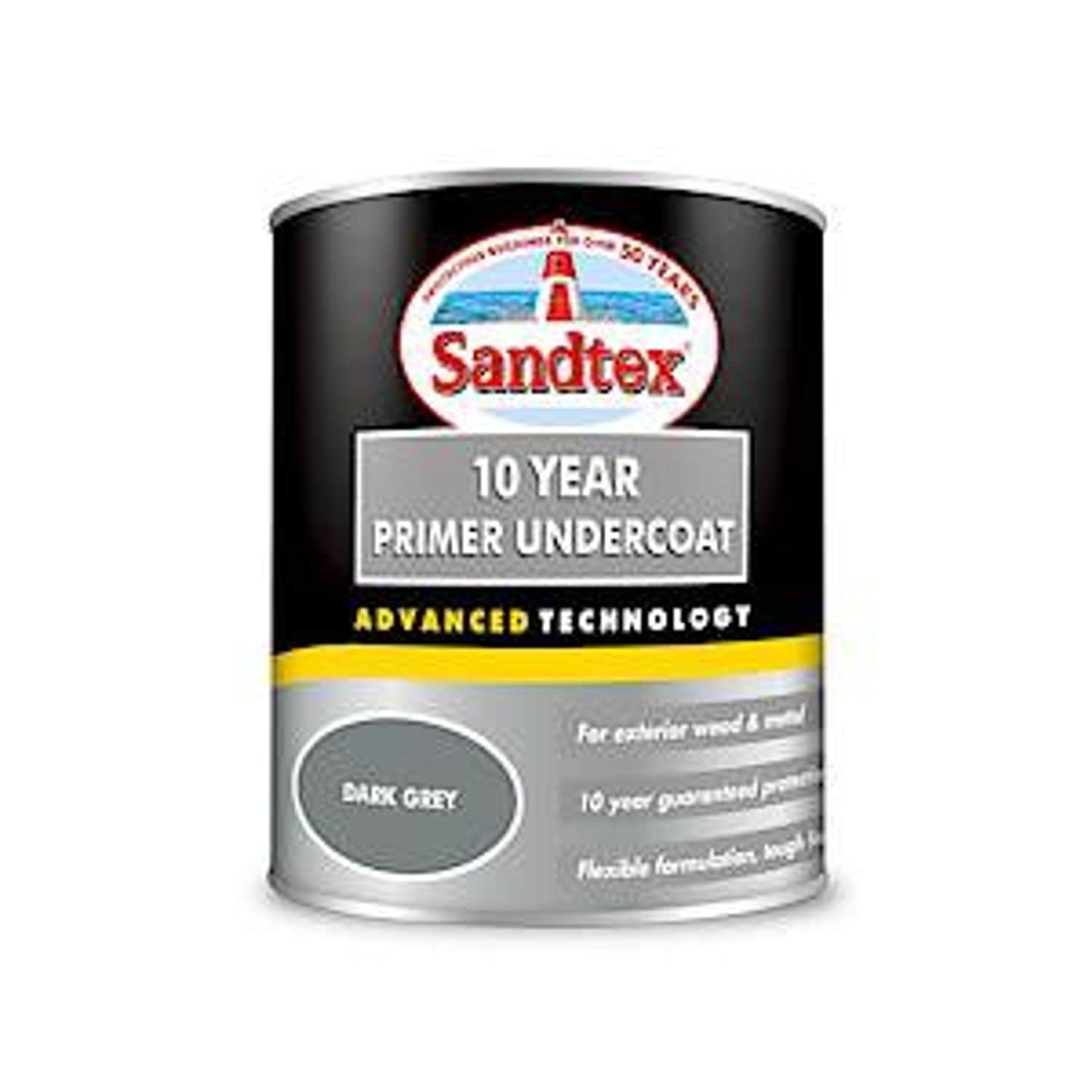 Sandtex 10 Year Primer Undercoat 750ml Dark Grey