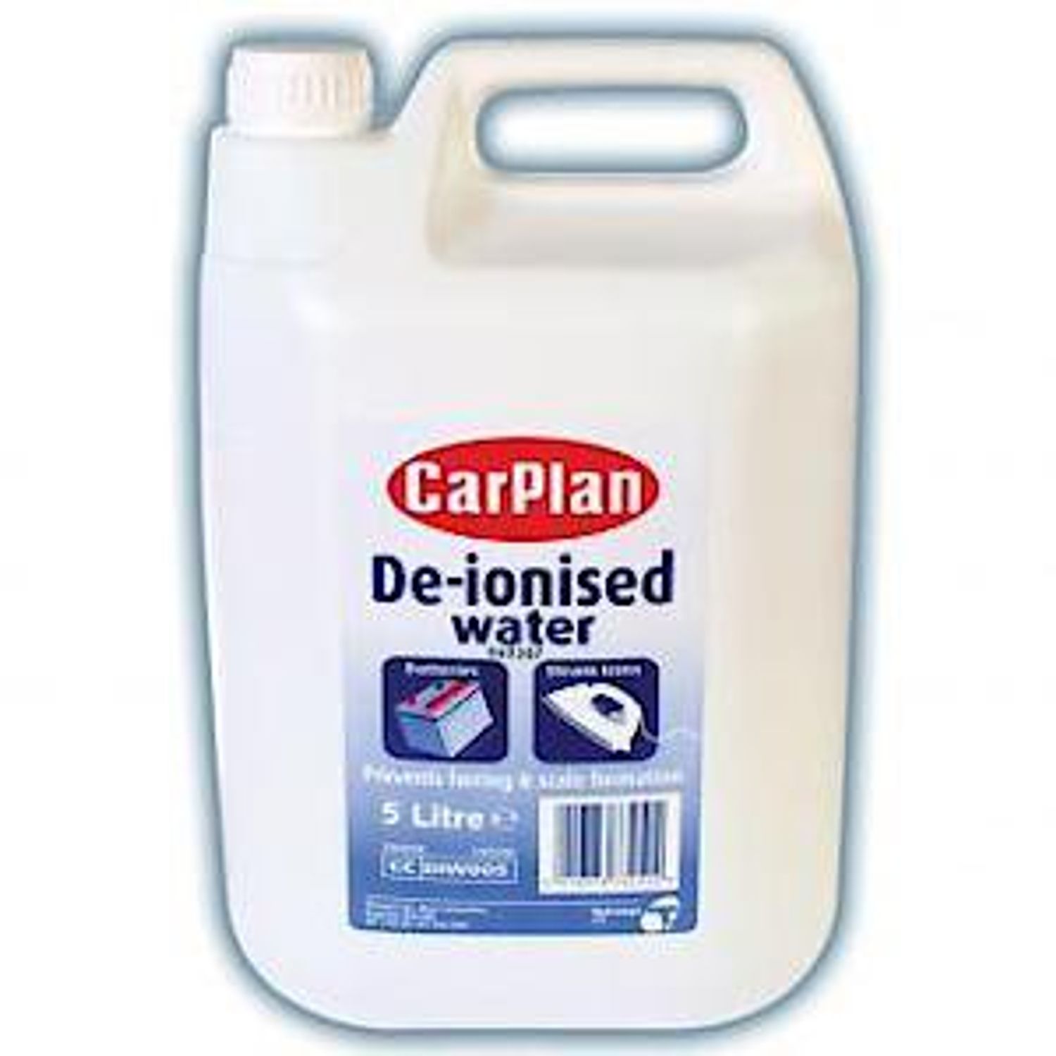 CarPlan De-Ionised Water, Batteries & Steam Irons, Energy Class A+++, 5L