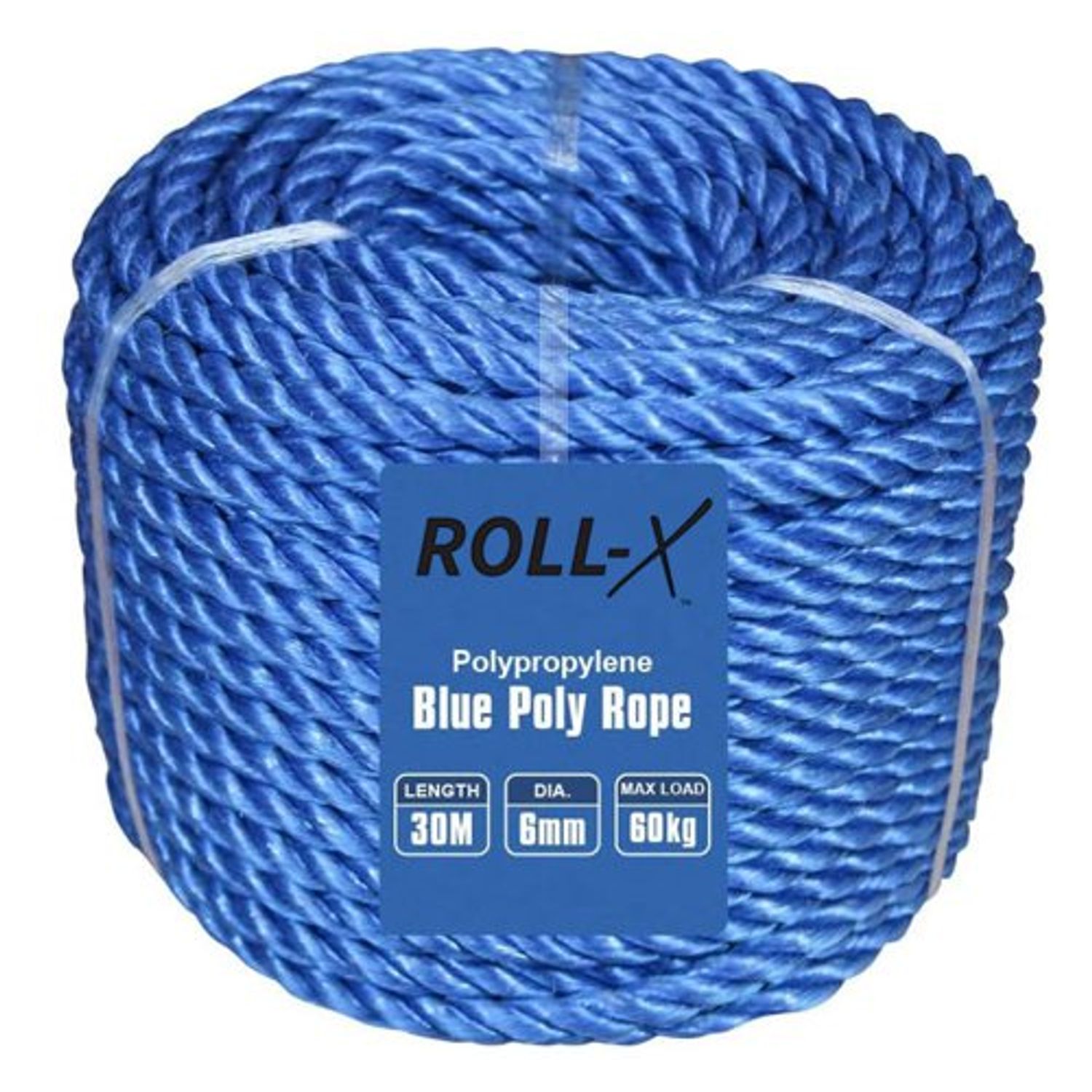 Roll-X Poly Rope Mini Coil Blue 6mm x30m