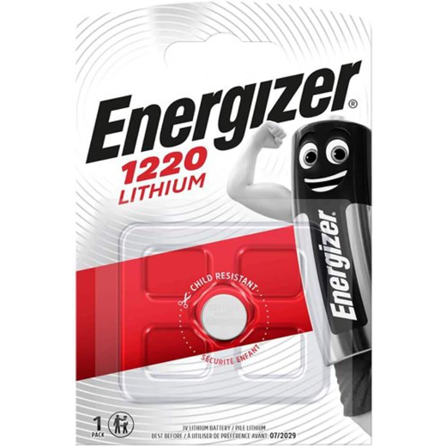 Energizer CR1220 Lithium Button Cell Battery