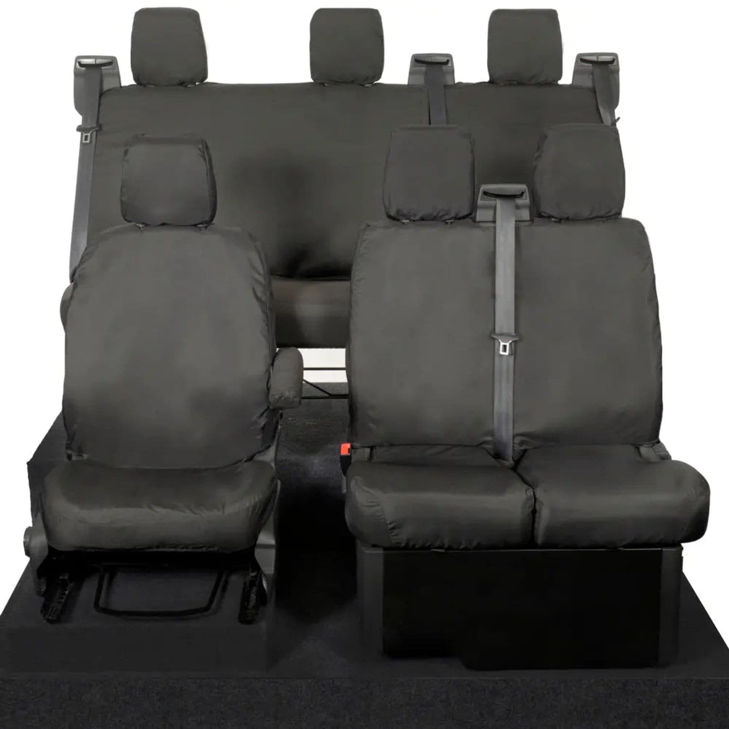 UK Custom Covers Ford Transit Custom (2013 2023) Tailored PU Front & Rear Seat C
