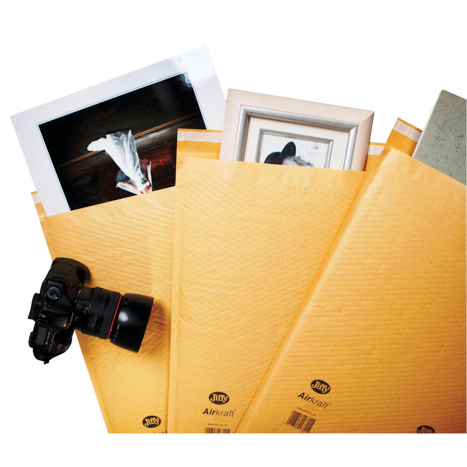 Jiffy AirKraft Size 2 Bubble Lined Mailer Gold (Pack of 100)