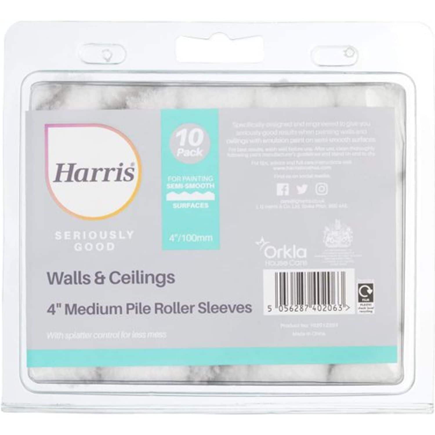 Lg Harris Replacement Roller Sleeves for Seriously Good Walls & Ceilings 4In Min