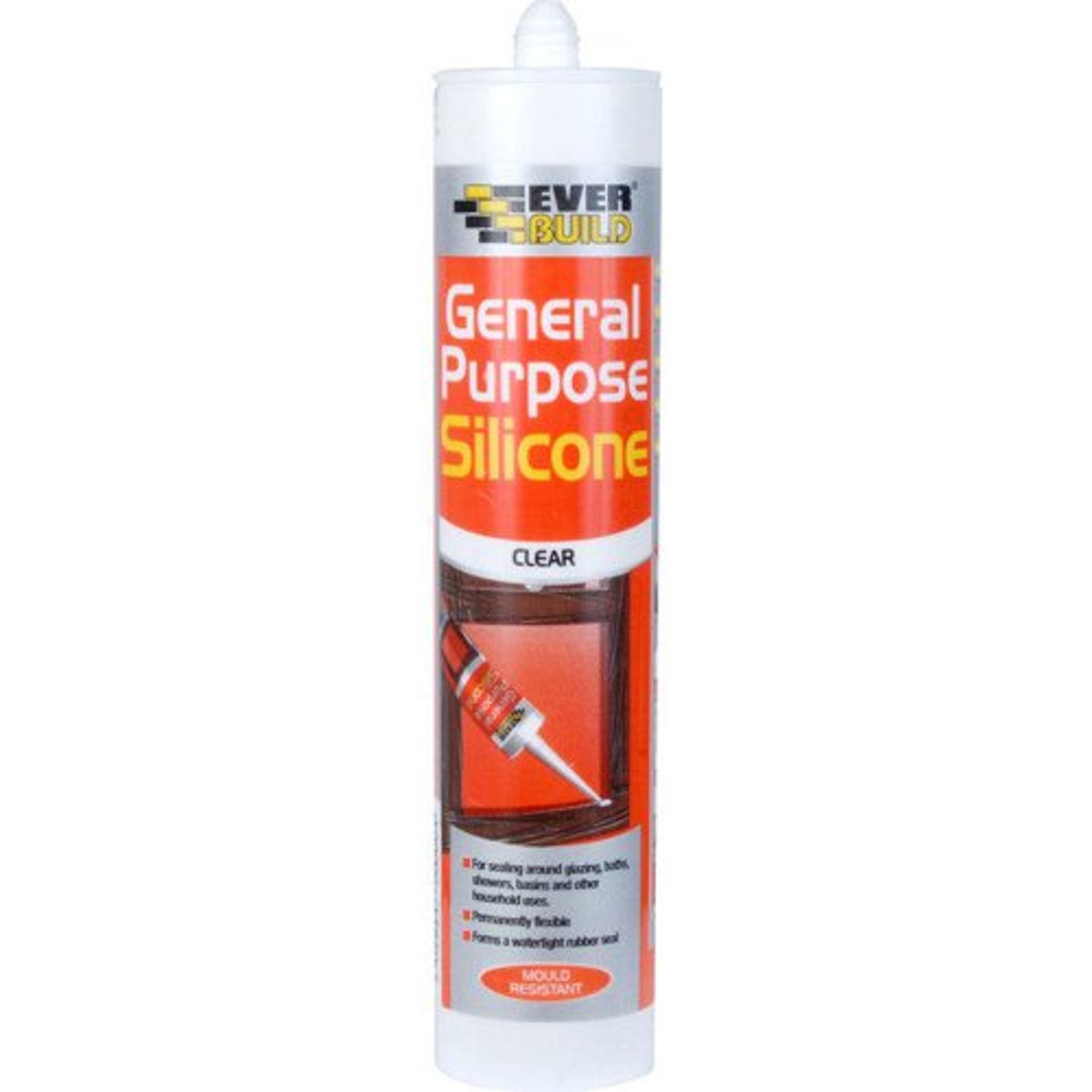 Everbuild General Purpose Silicon Clear - 280ml