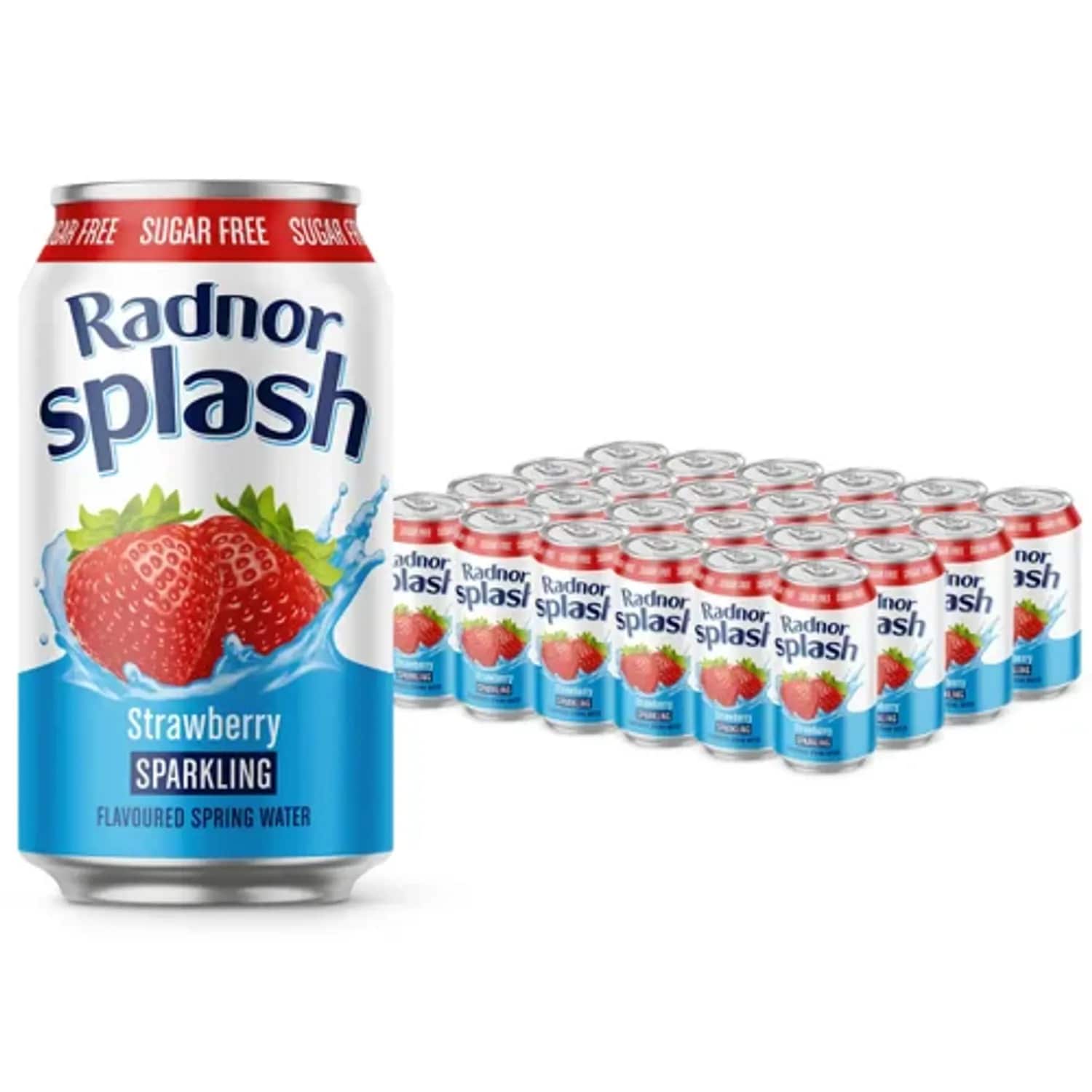 Radnor Hills Radnor Splash Sparkling Sugar Free Strawberry Cans 12x330ml