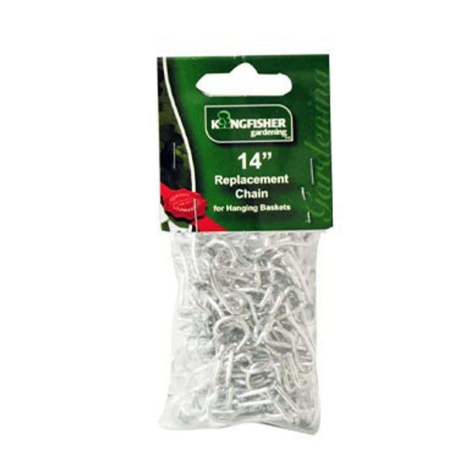 Fixtures Replacement 14in Hanging Basket Chain 3 Strand with Hook