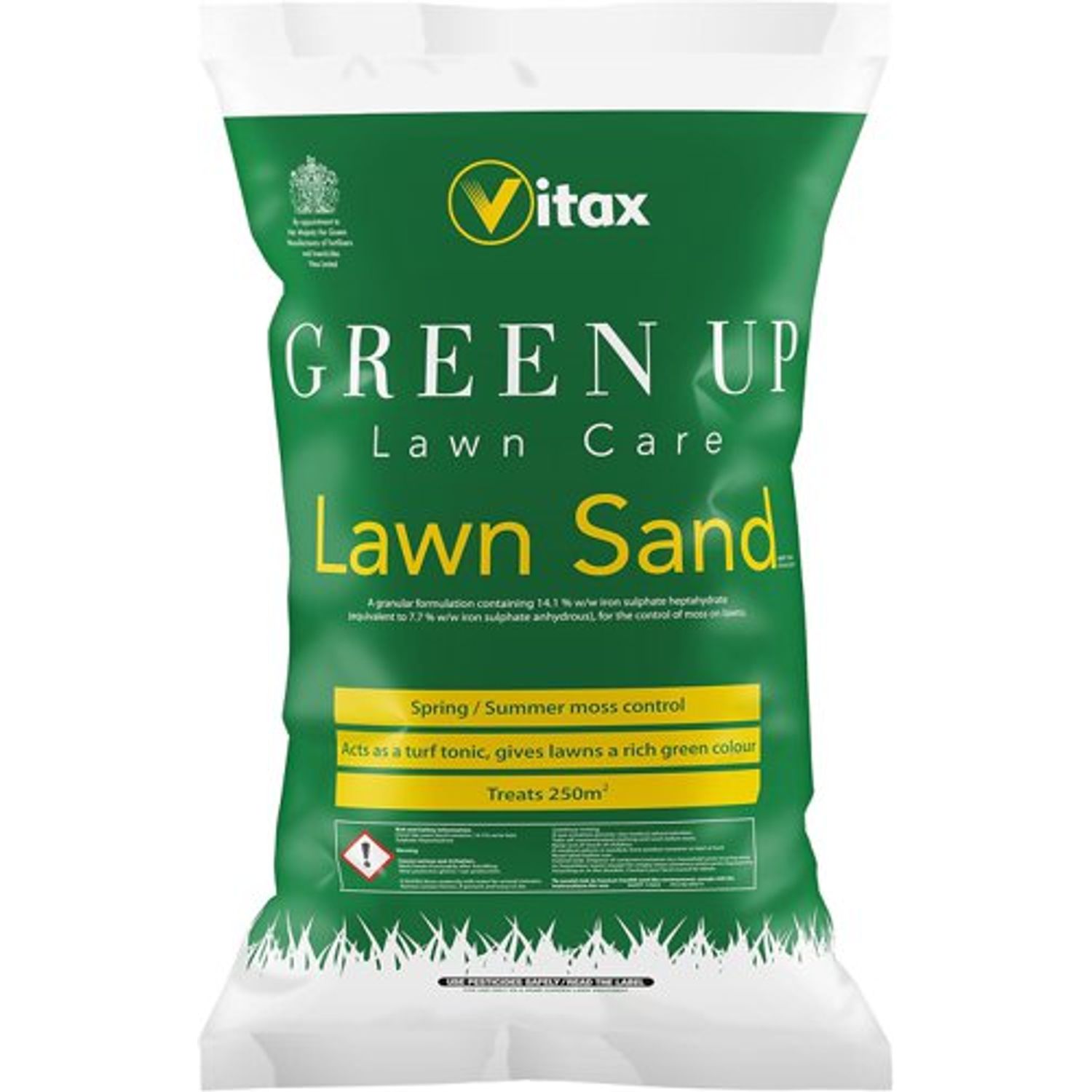 Vitax Green Up Lawn Sand & Moss Control - 250sqm Bag