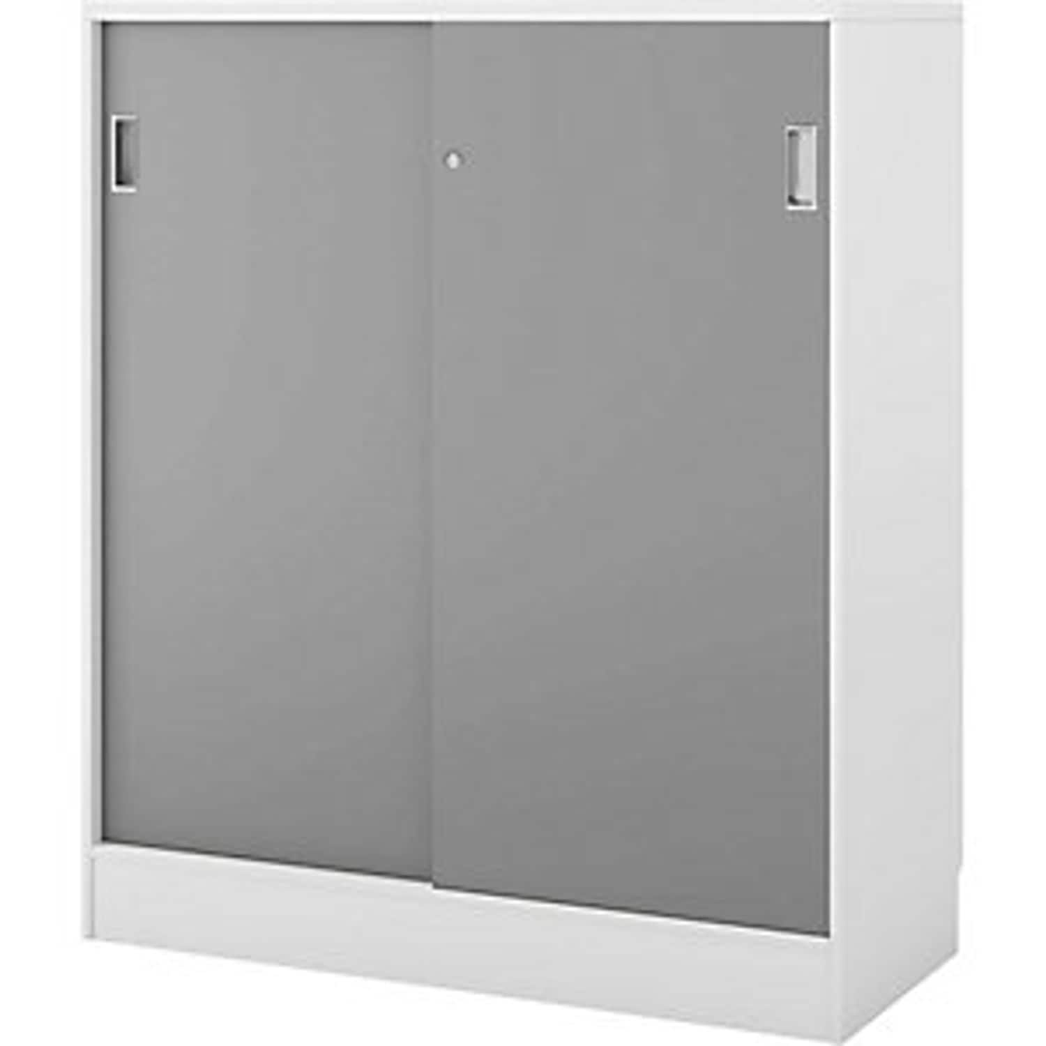 EUROKRAFTpro Fydor 3-fold Compartment Locker 3 Compartments Grey/oak 793938 8101
