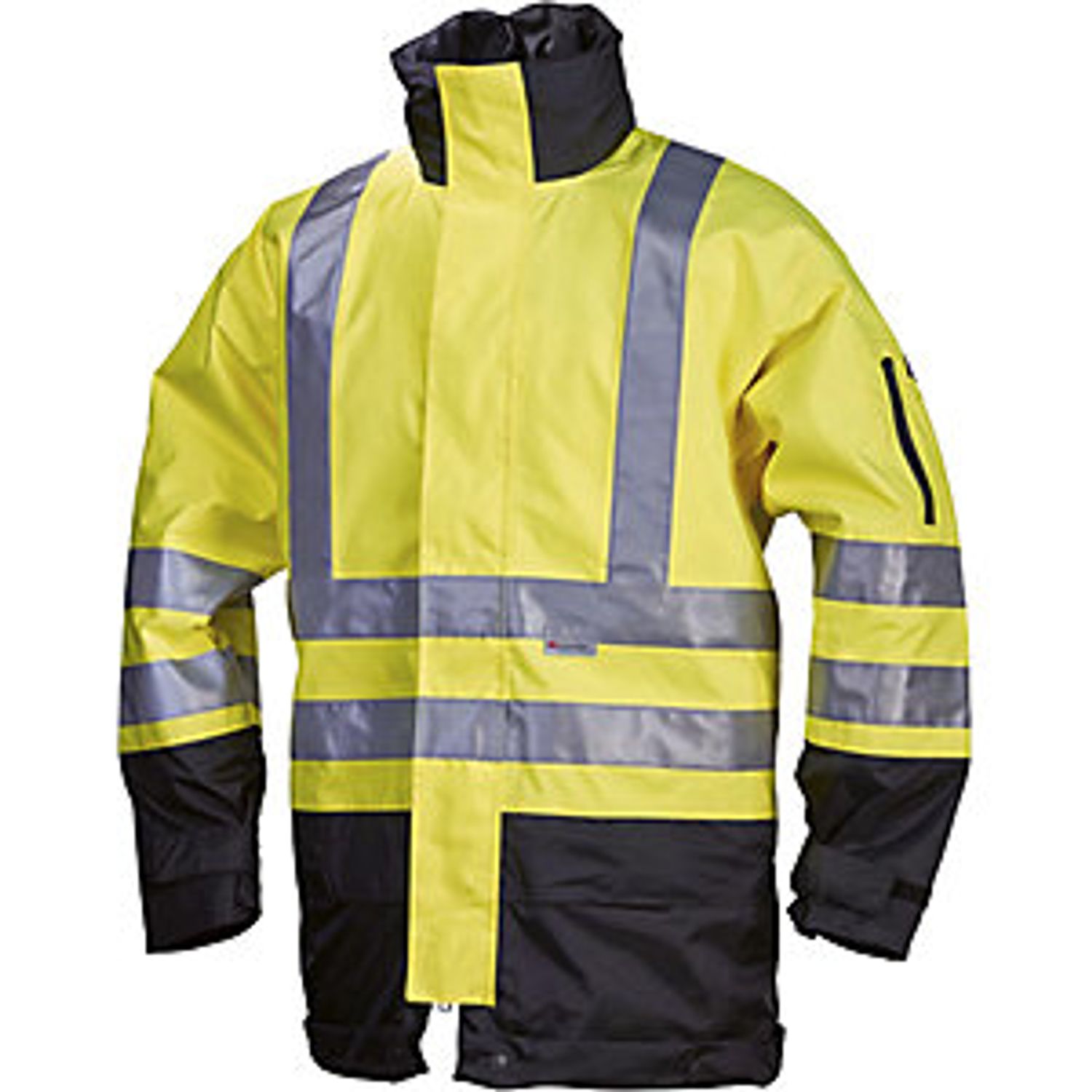 EUROKRAFTpro Santorini High-vis Parka Neon Yellow/black Size 2XL