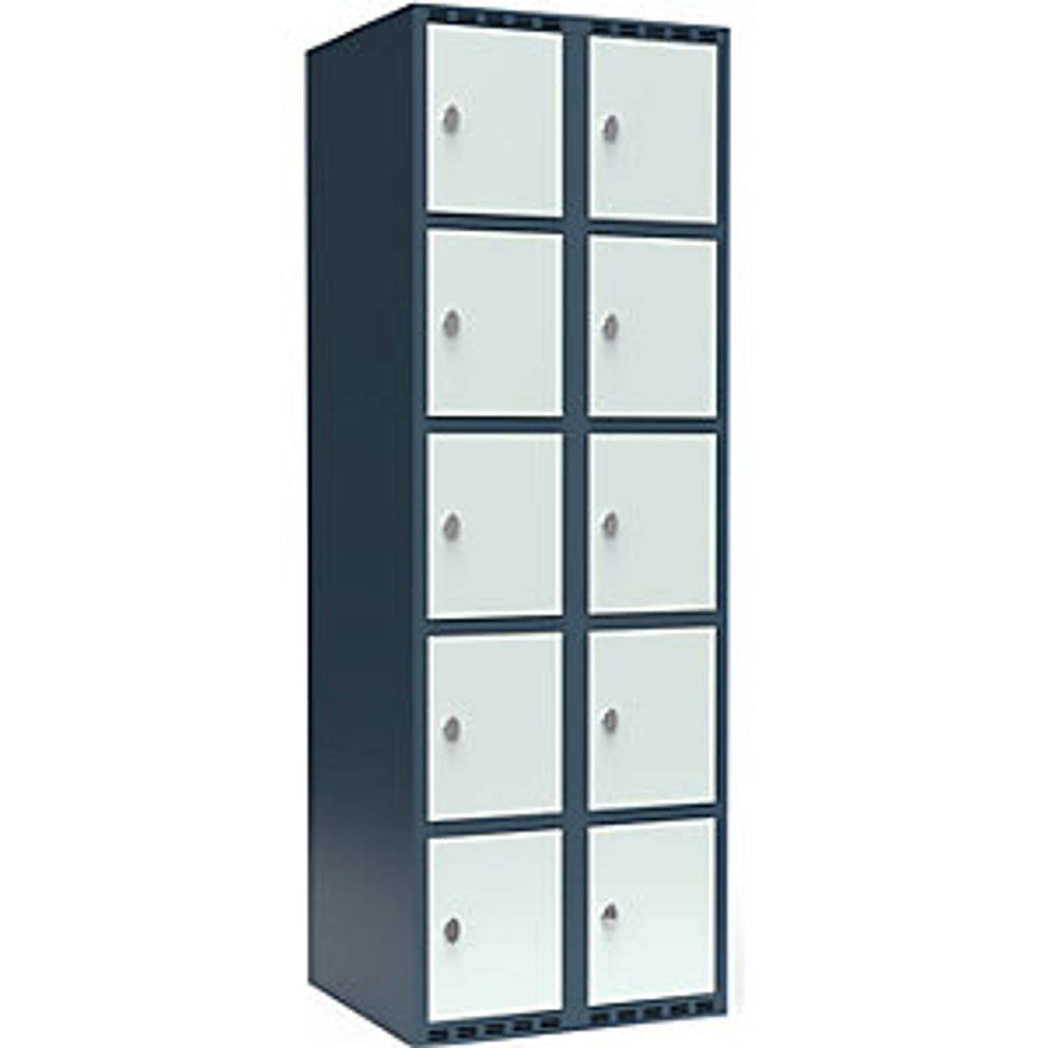 EUROKRAFTpro Evolo Plus 3-fold Compartment Locker 2 Compartments Grey 809486 793