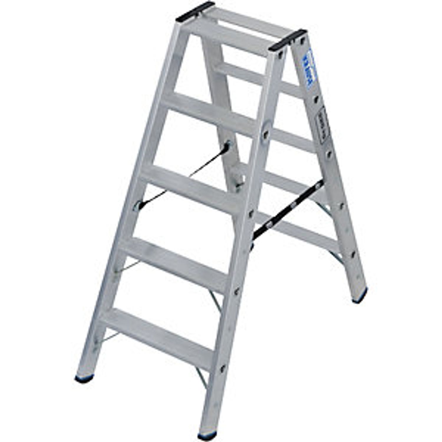 EUROKRAFTpro Heavy Duty Step Ladder Double Sided Access Up to 225 kg 2x5 Steps