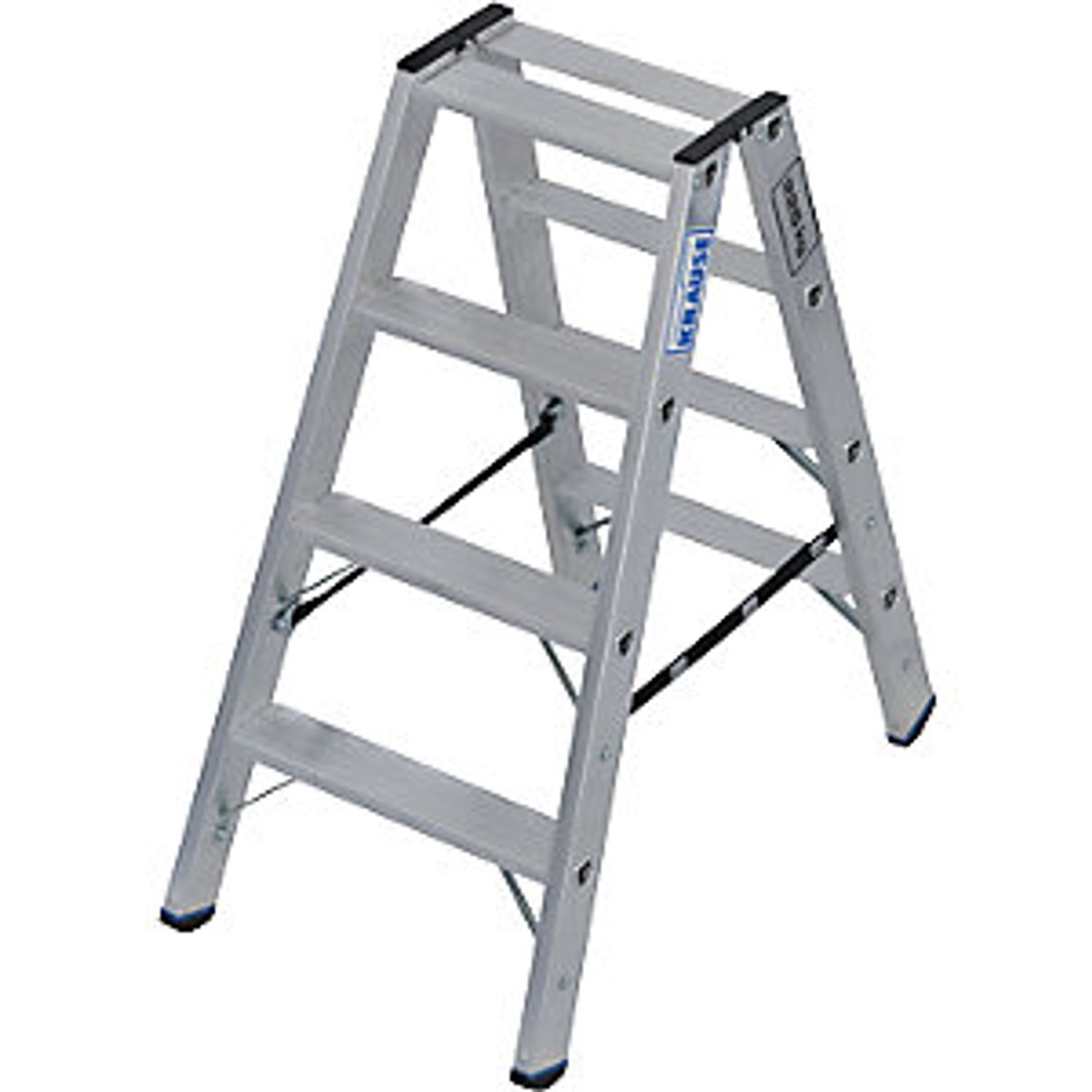 EUROKRAFTpro Heavy Duty Step Ladder Double Sided Access Up to 225 kg 2x4 Steps