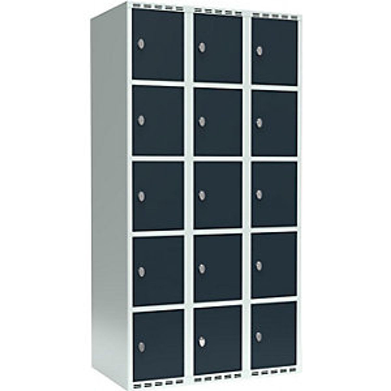 EUROKRAFTpro Evolo Plus 4-fold Compartment Locker 2 Compartments Light Grey 8095