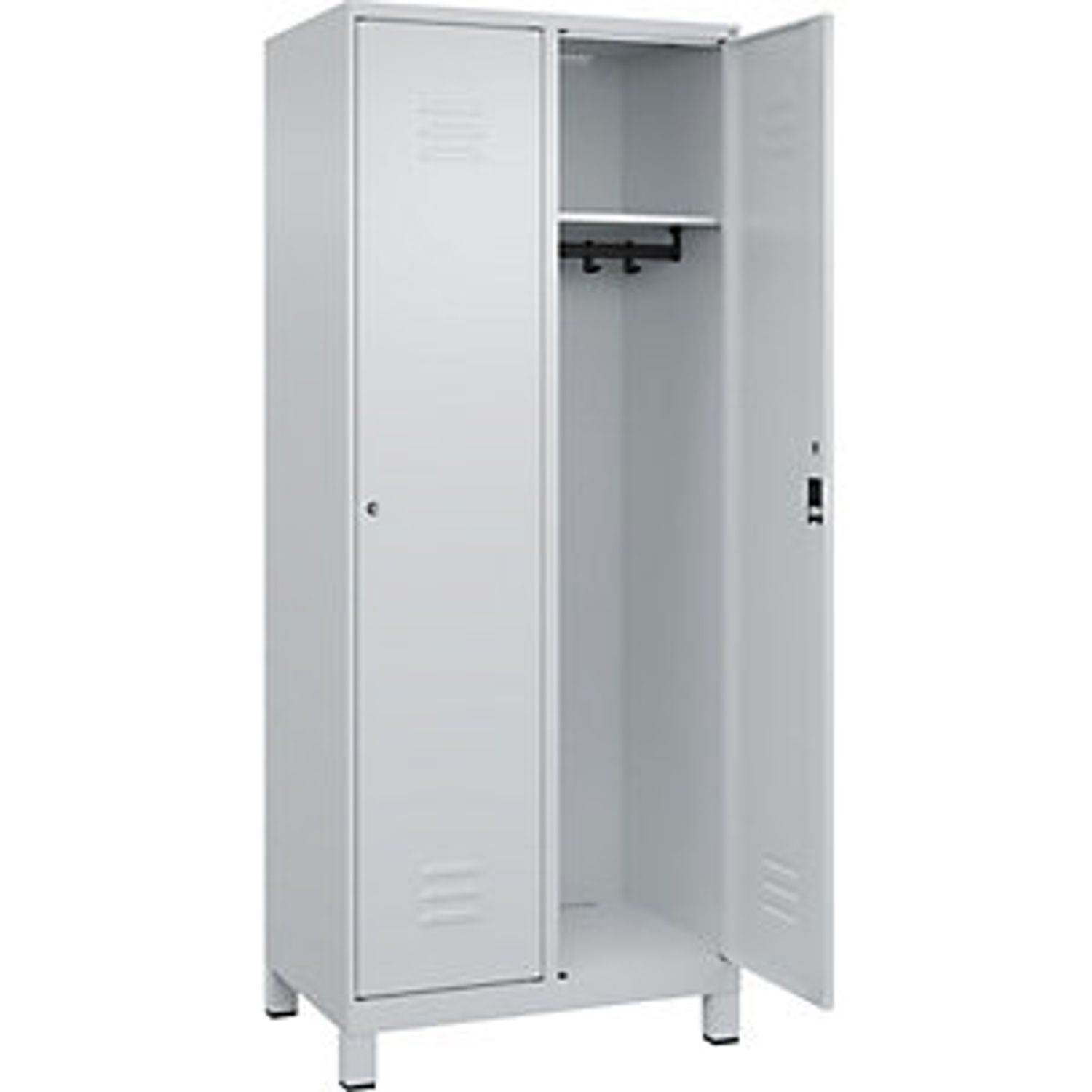 EUROKRAFTpro Classic Plus Clean and Dirty Clothes Locker Narrow 3 Compartments 7