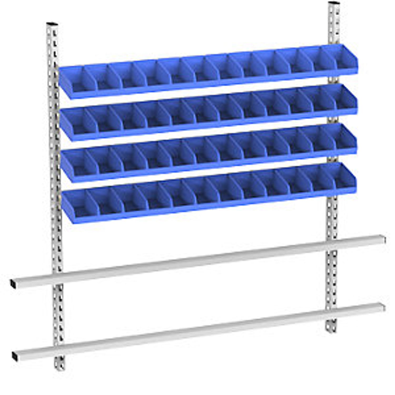 EUROKRAFTpro Fydor Z Locker 2 Compartments Grey/birch W 800mm 2 Compartments Fla