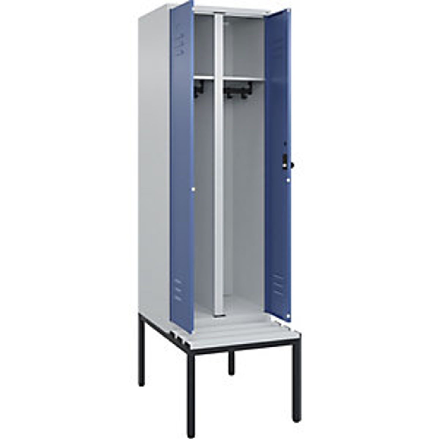 EUROKRAFTpro Classic Plus 4-fold Compartment Locker 4 Compartments Light Grey/ge