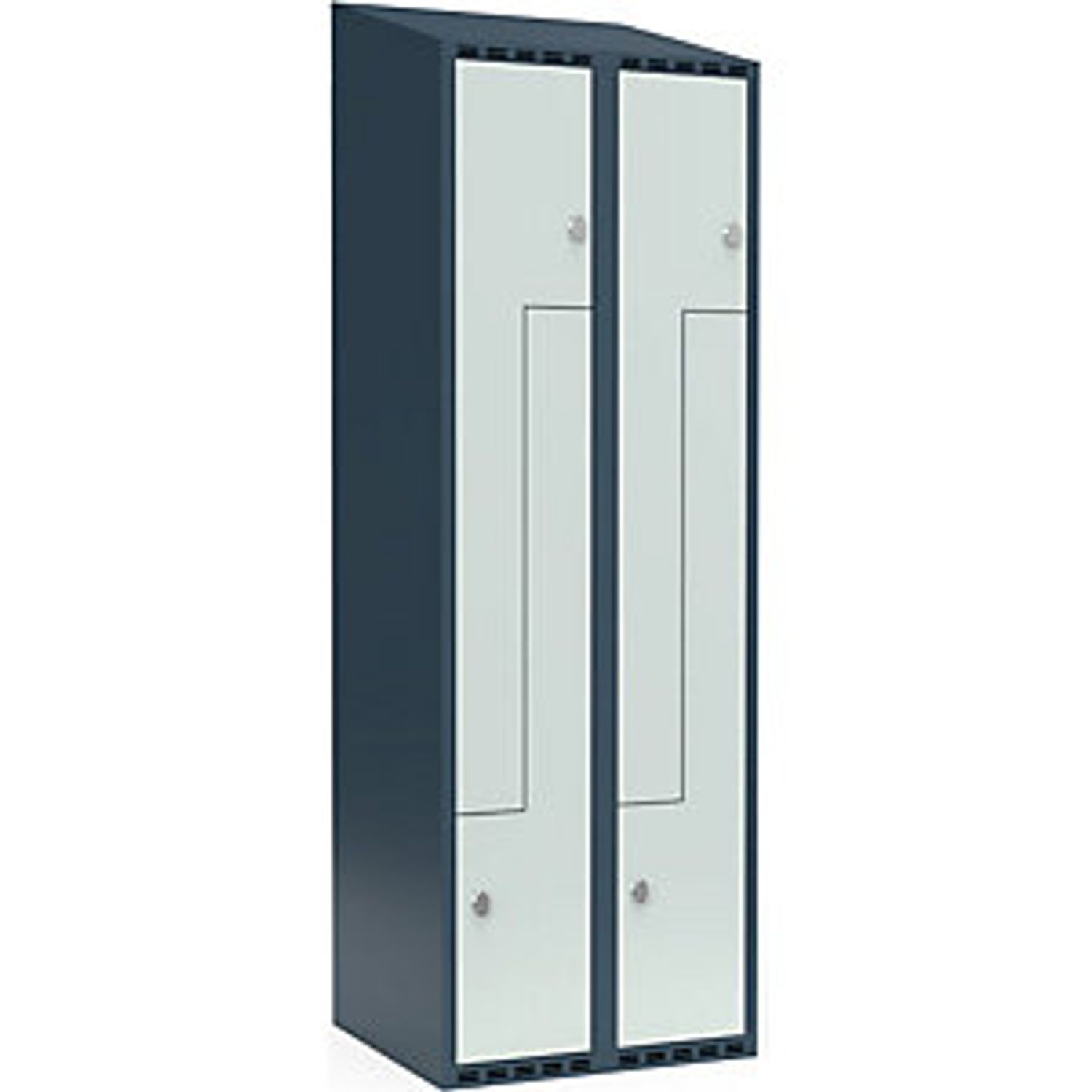 EUROKRAFTpro Evolo Plus 5-fold Compartment Locker 4 Compartments Light Grey 8098