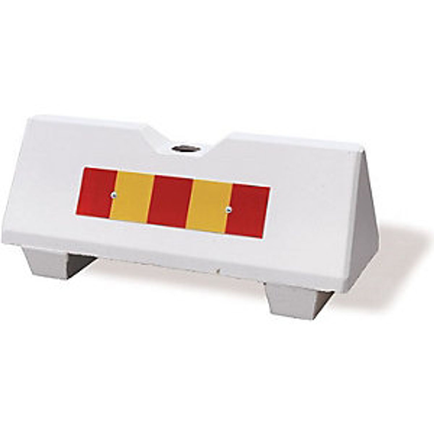 EUROKRAFTpro Concrete Barrier LxWxH 1090 x 390 x 465mm Pack of 2 with Reflectors