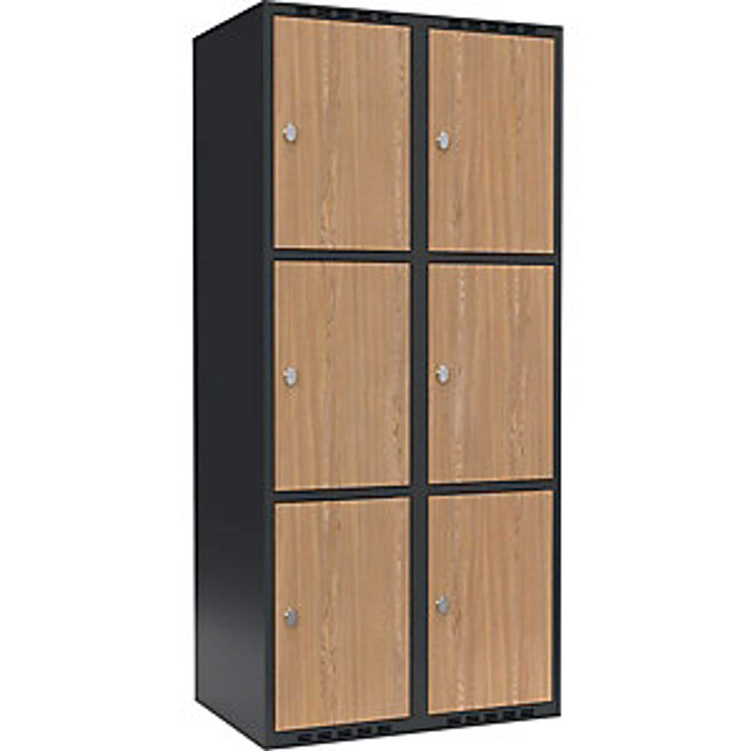 EUROKRAFTpro Classic Plus Bench Seat Double Deck Clothes Locker 3 Compartments L