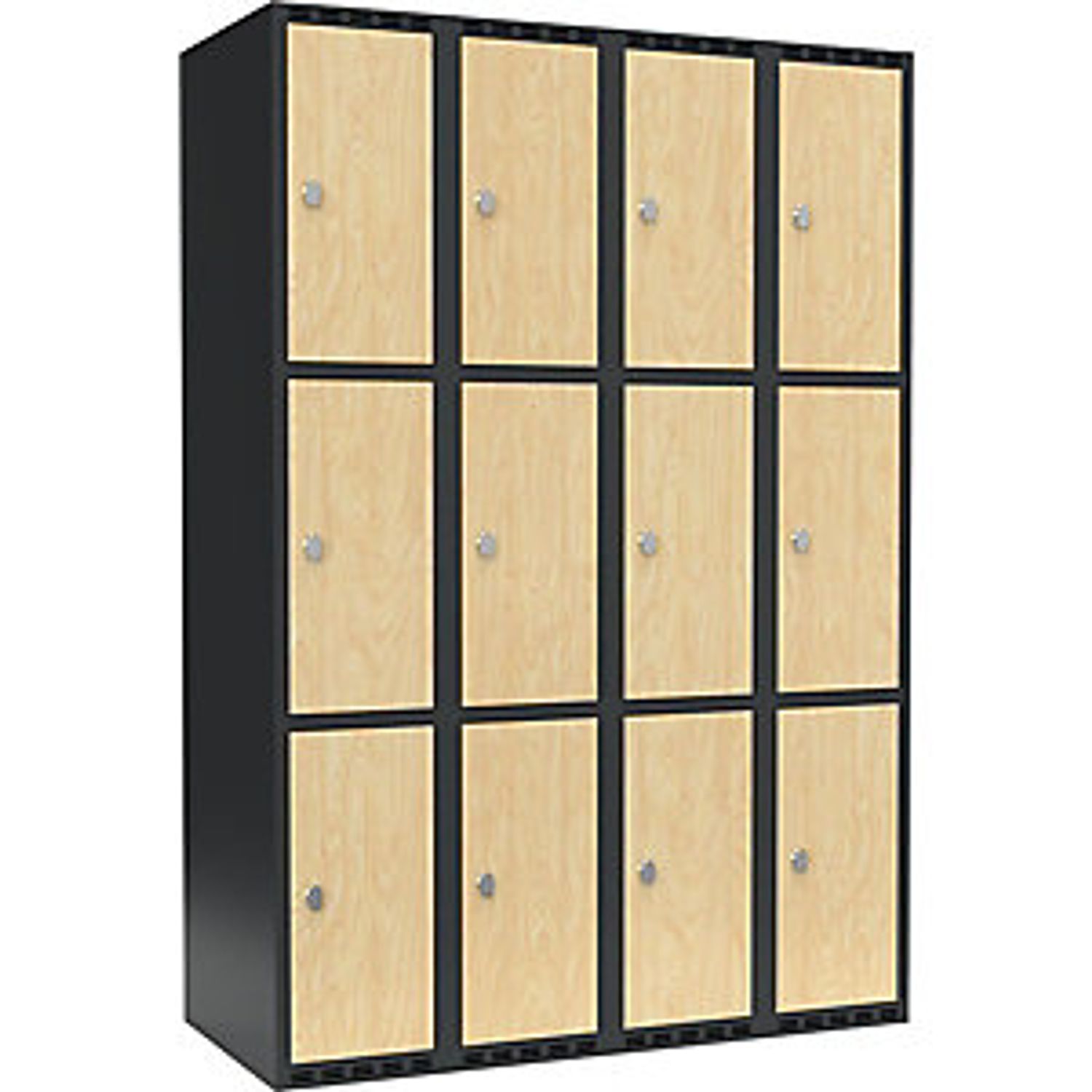 EUROKRAFTpro Classic Plus 4-fold Compartment Locker 4 Compartments Light Grey/ge