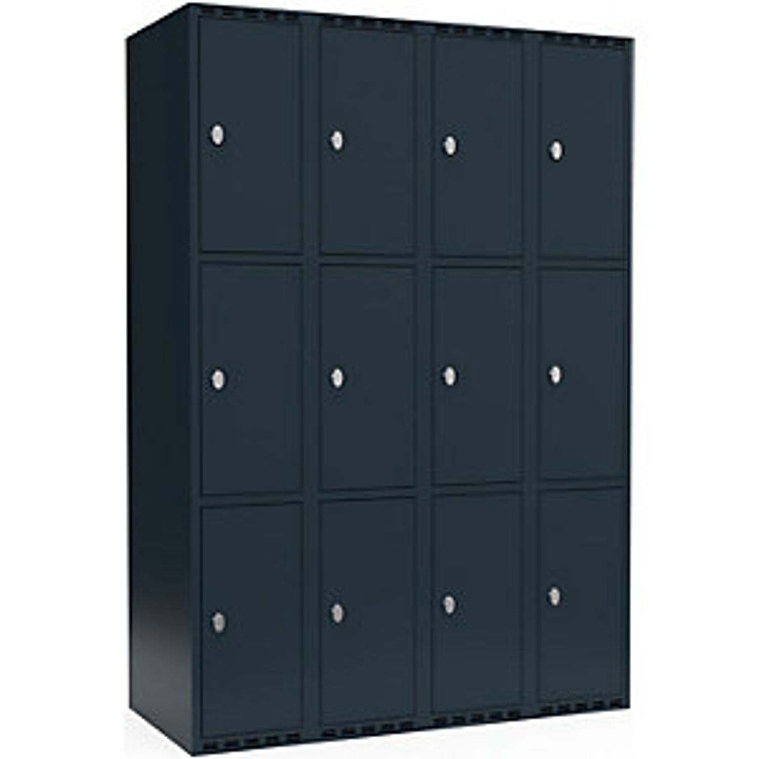 EUROKRAFTpro Fydor Locker 4 Compartments Grey/oak W 1200mm 4 Compartments Slopin