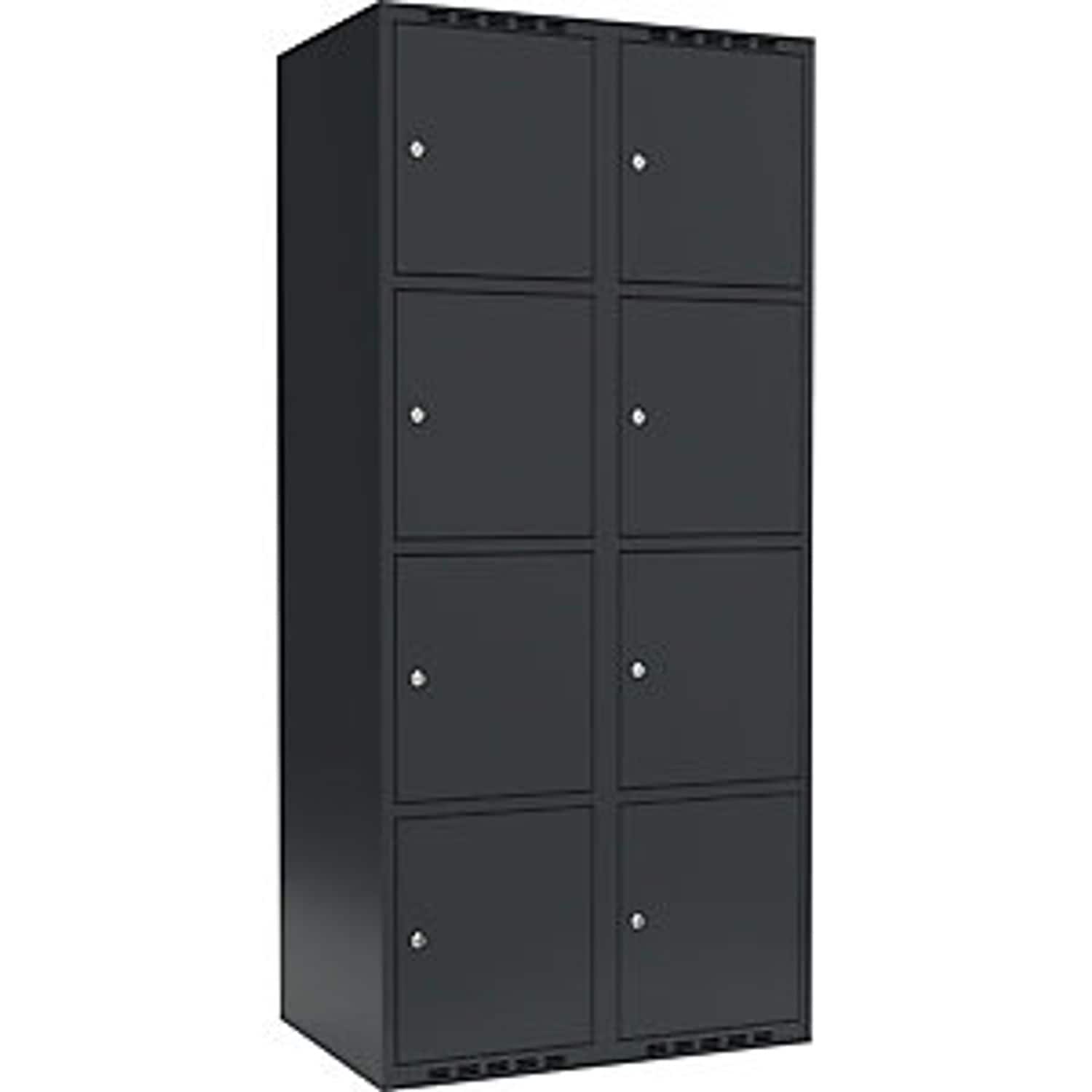 EUROKRAFTpro Evolo Plus 6-fold Compartment Locker 4 Compartments Grey 809900 793