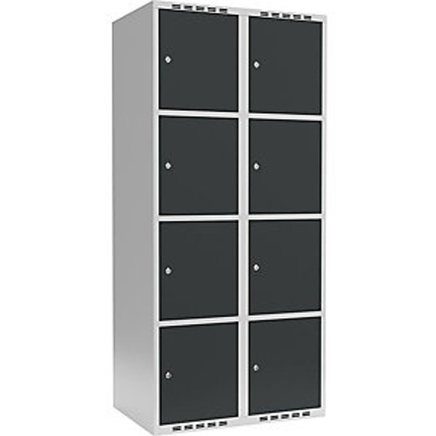 EUROKRAFTpro Fydor 3-fold Compartment Locker 3 Compartments Grey/oak 793924 8101