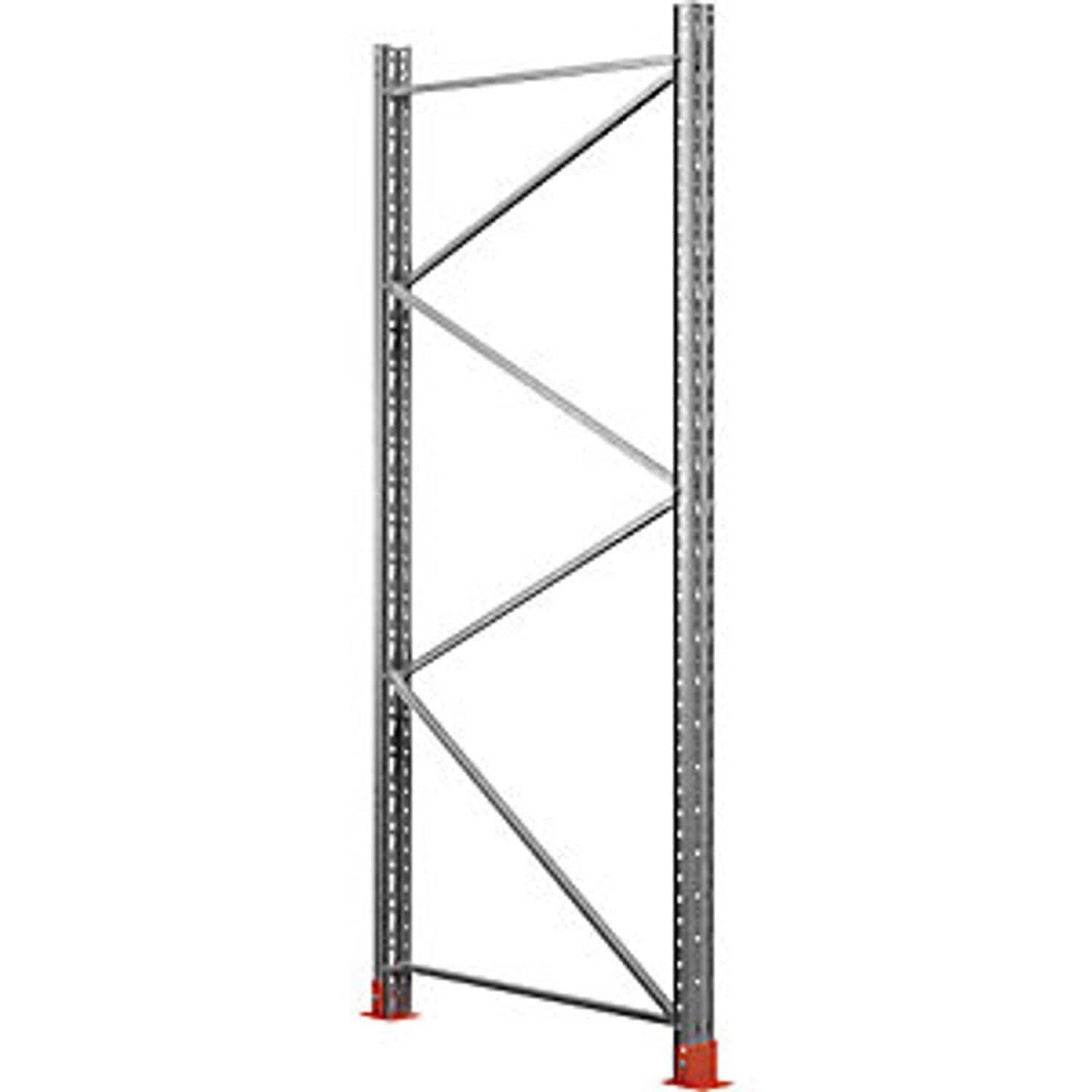 EUROKRAFTpro Upright Frame for Space Pallet Racking Zinc Plated HxD 1500 x 800mm