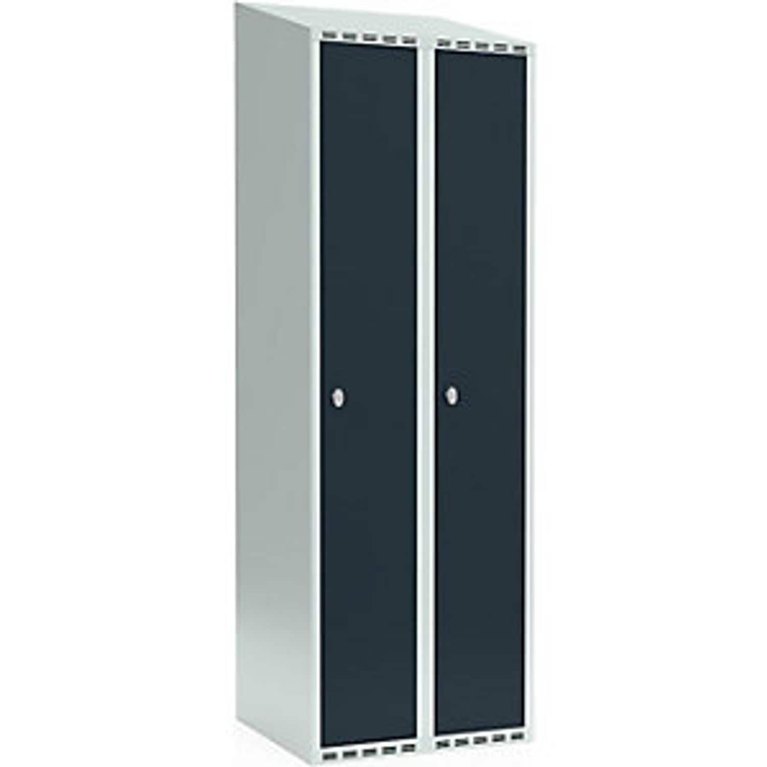 EUROKRAFTpro Classic Plus Bench Seat Z Locker 2 Compartments Light Grey/distant