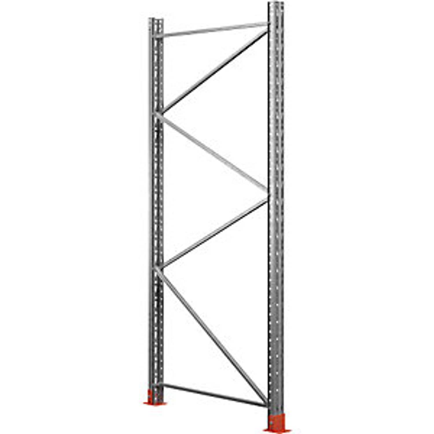 EUROKRAFTpro Upright Frame for Space Pallet Racking Zinc Plated HxD 1500 x 1100m