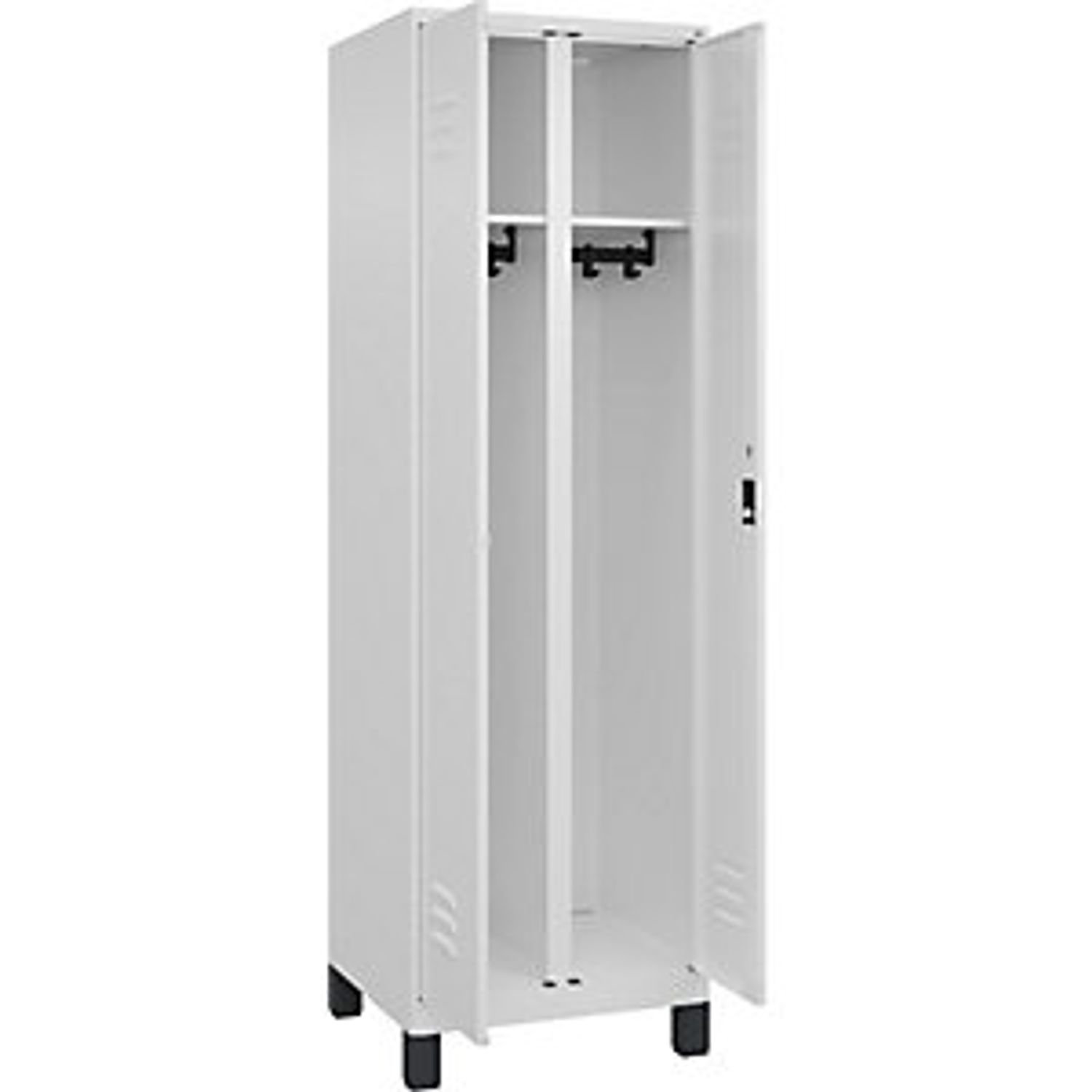EUROKRAFTpro Classic Plus 5-fold Compartment Locker 4 Compartments Light Grey/ge