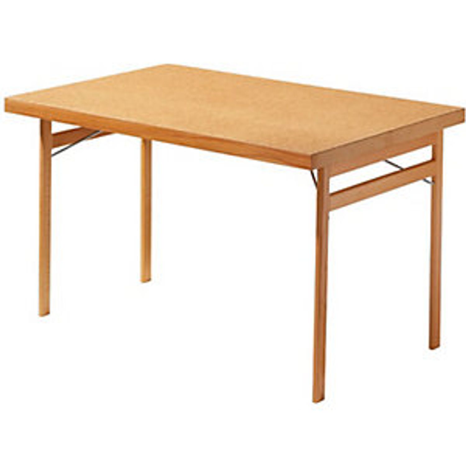 EUROKRAFTpro Folding Table Solid Wood Frame Beech WxD 1800 x 800mm Wood Fibre Bo