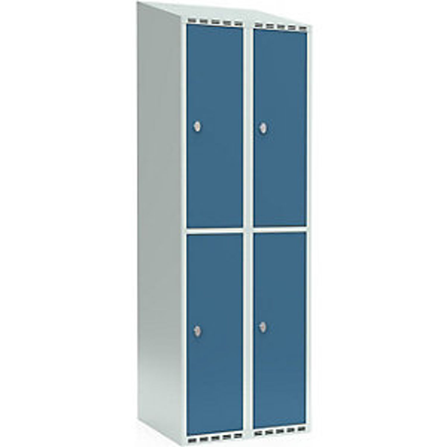 EUROKRAFTpro Evolo Plus 6-fold Compartment Locker 2 Compartments White 809068 79