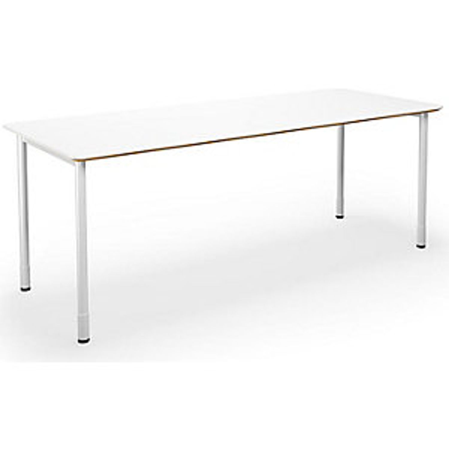EUROKRAFTpro Duo-c Trend Multi-Purpose Desk Straight Tabletop Rounded Corners De