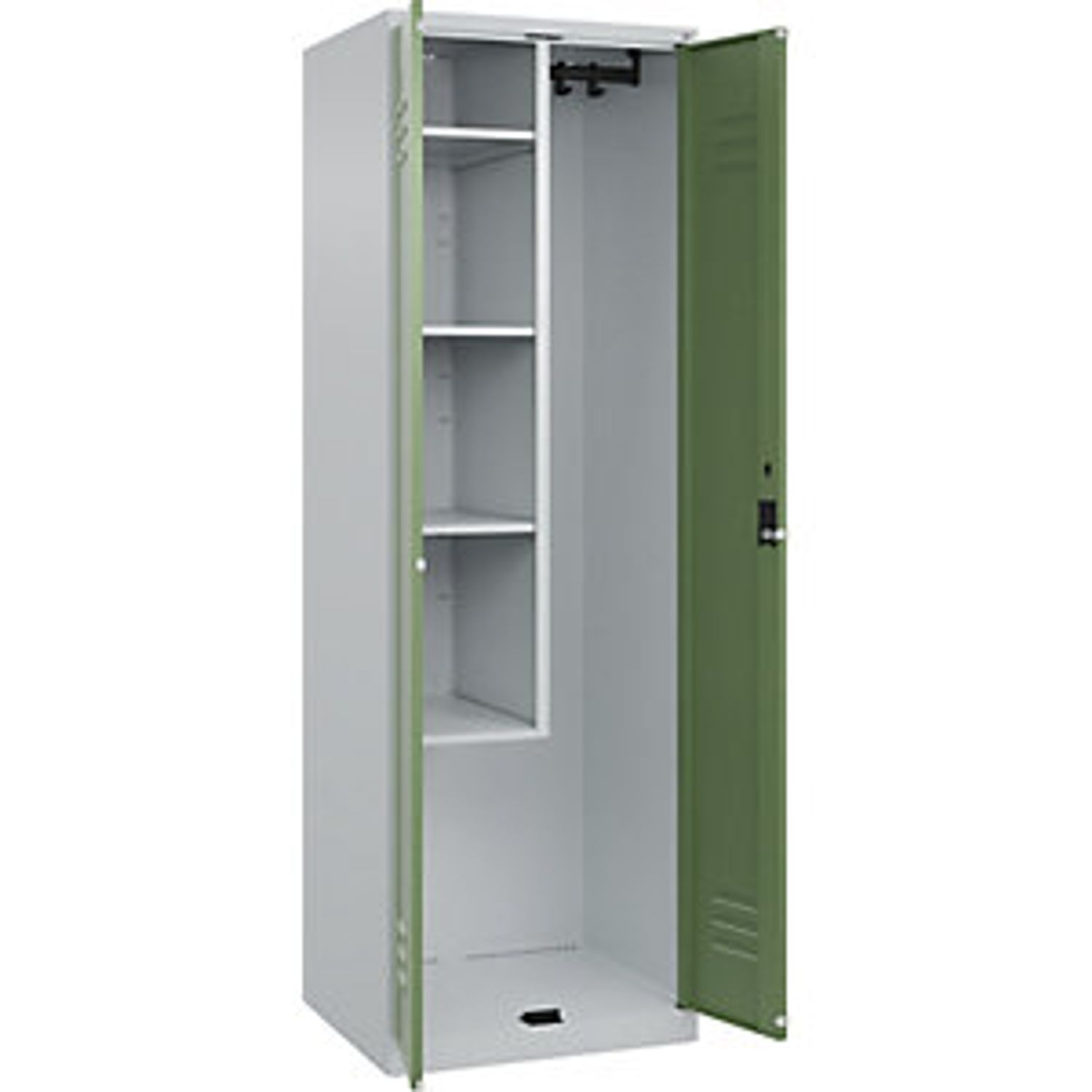 EUROKRAFTpro Evolo Plus Bench Seat Z Locker 2 Compartments Grey 807961