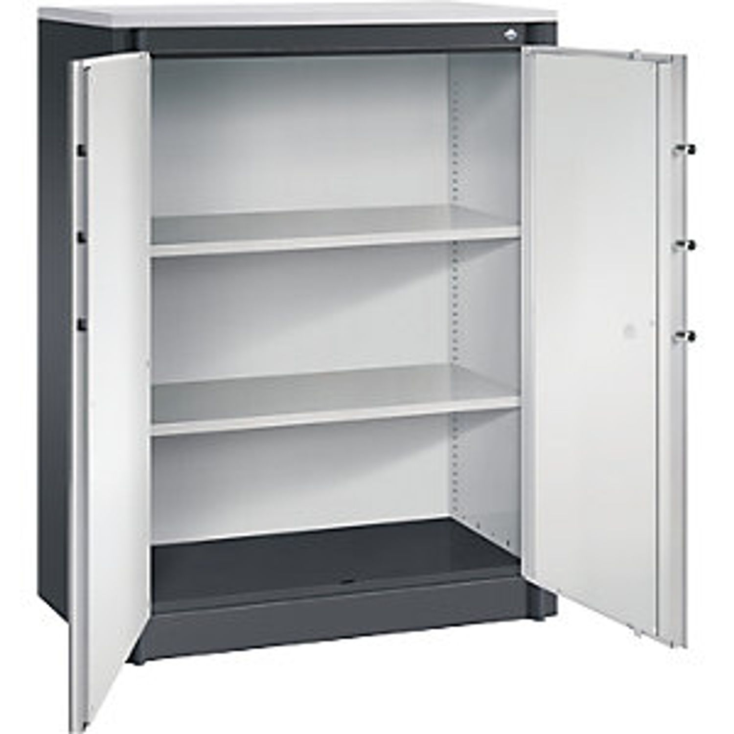 EUROKRAFTpro Evolo Plus 5-fold Compartment Locker 2 Compartments White 809062 79
