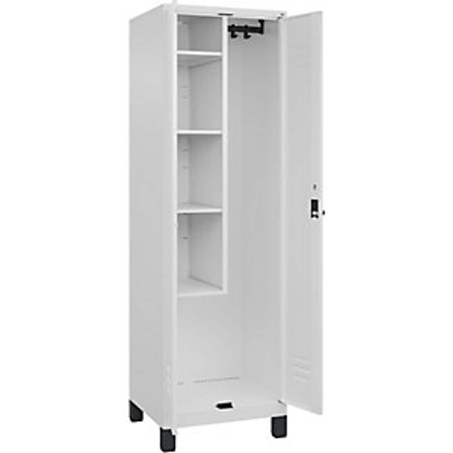 EUROKRAFTpro Evolo Plus Z-locker 3 Compartments Light Grey W 900mm 6 Compartment