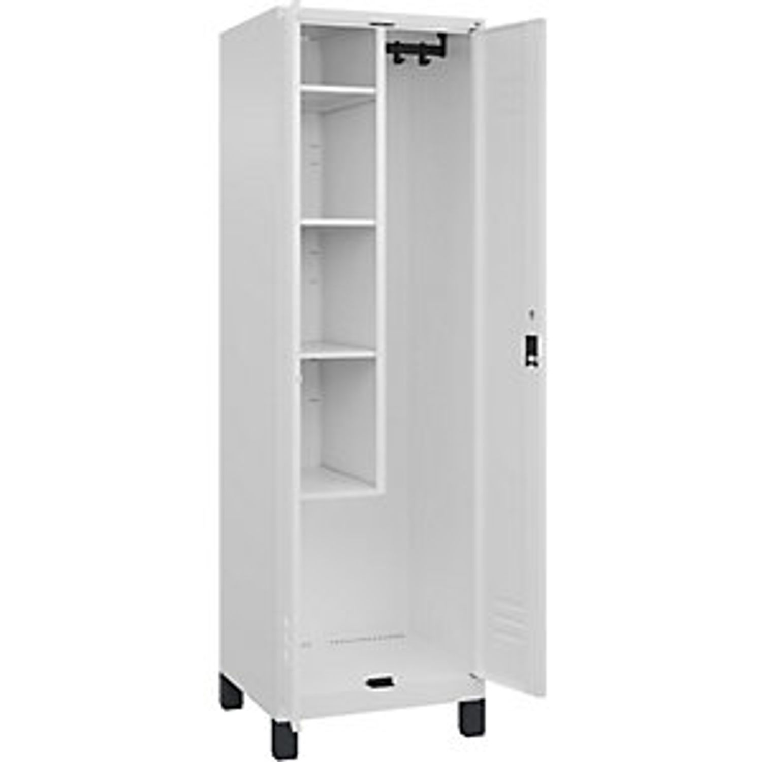 EUROKRAFTpro Classic Plus 3-fold Compartment Locker 2 Compartments Light Grey W