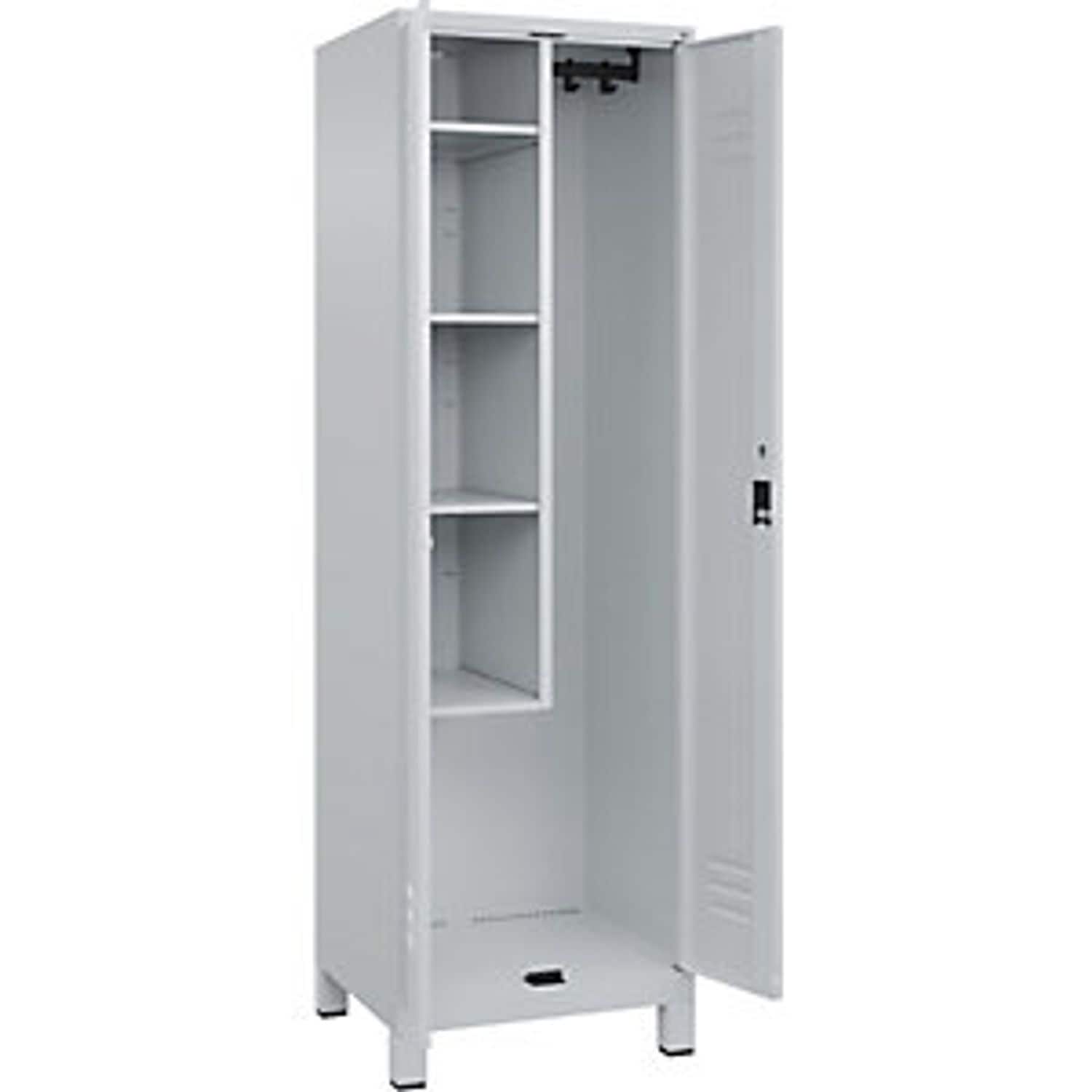 EUROKRAFTpro Classic Plus Z Locker 2 Compartments Light Grey W 800mm with Base P