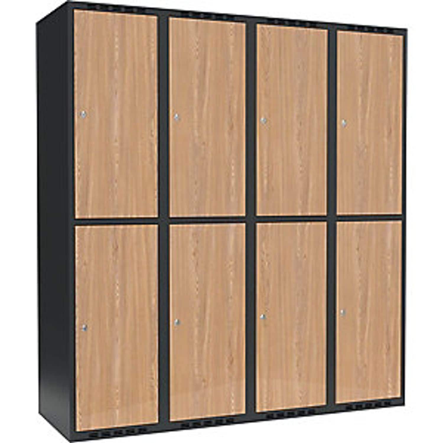 EUROKRAFTpro Classic Plus Clean and Dirty Clothes Locker 2 Compartments Light Gr