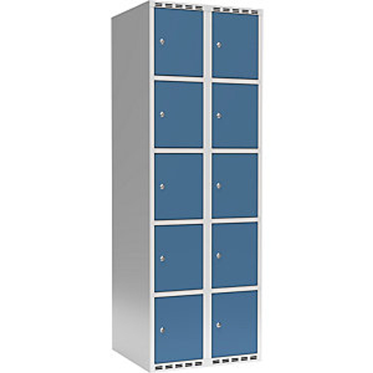 EUROKRAFTpro Evolo Plus 5-fold Compartment Locker 2 Compartments Grey 809656 794