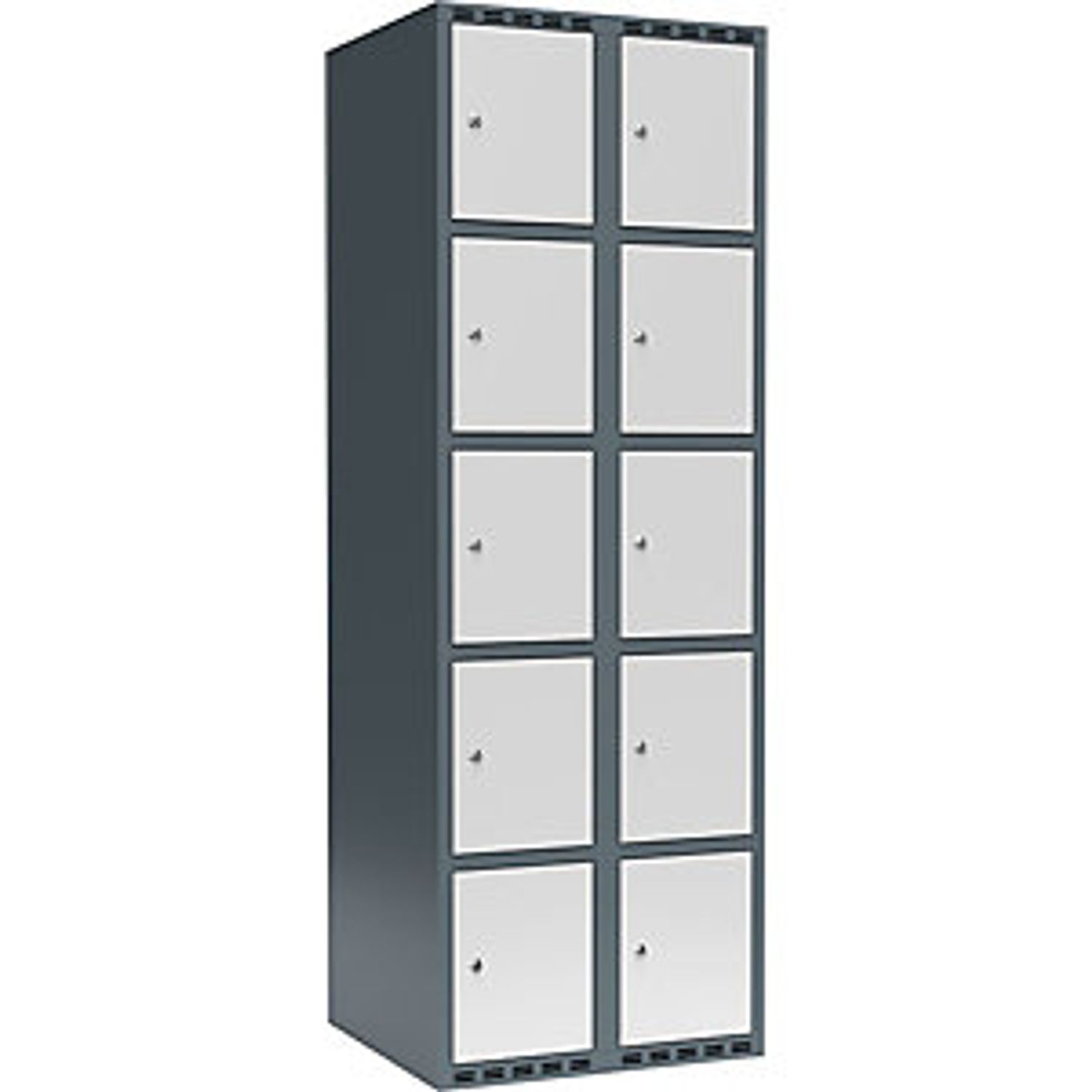 EUROKRAFTpro Fydor 4-fold Compartment Locker 2 Compartments Grey/birch 794118 81