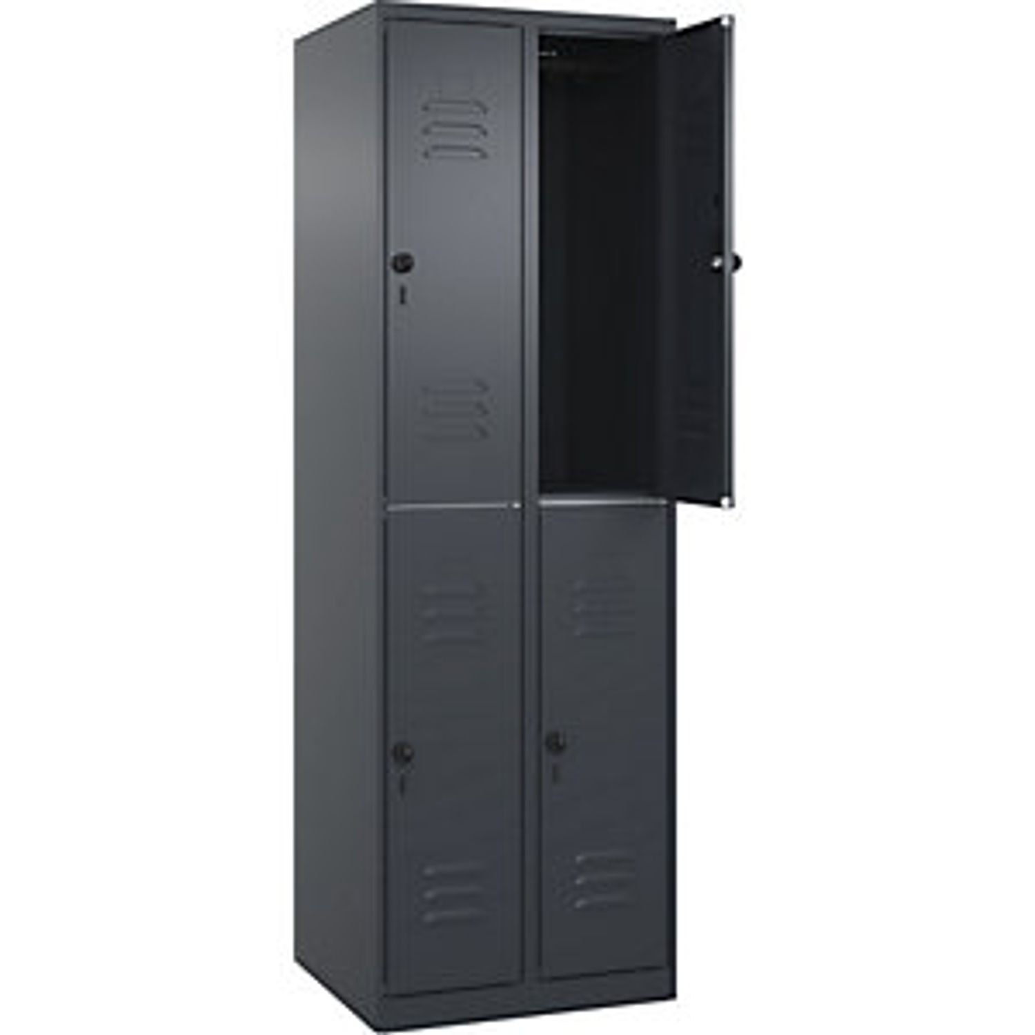 EUROKRAFTpro Classic Plus Clean and Dirty Bench Seat Clothes Locker 2 Compartmen