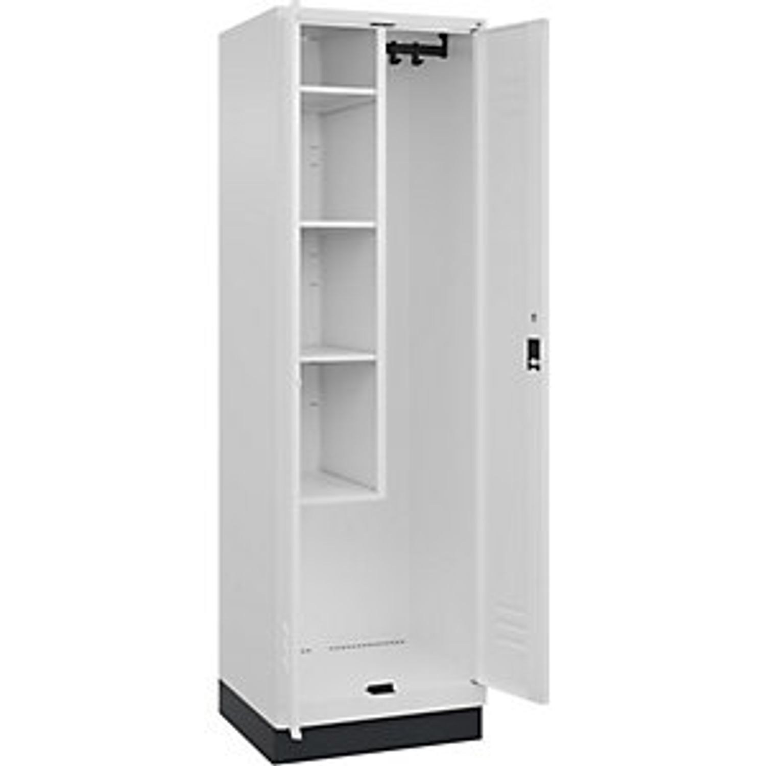 EUROKRAFTpro Evolo Plus Bench Seat Z Locker 2 Compartments White W 800mm Cylinde