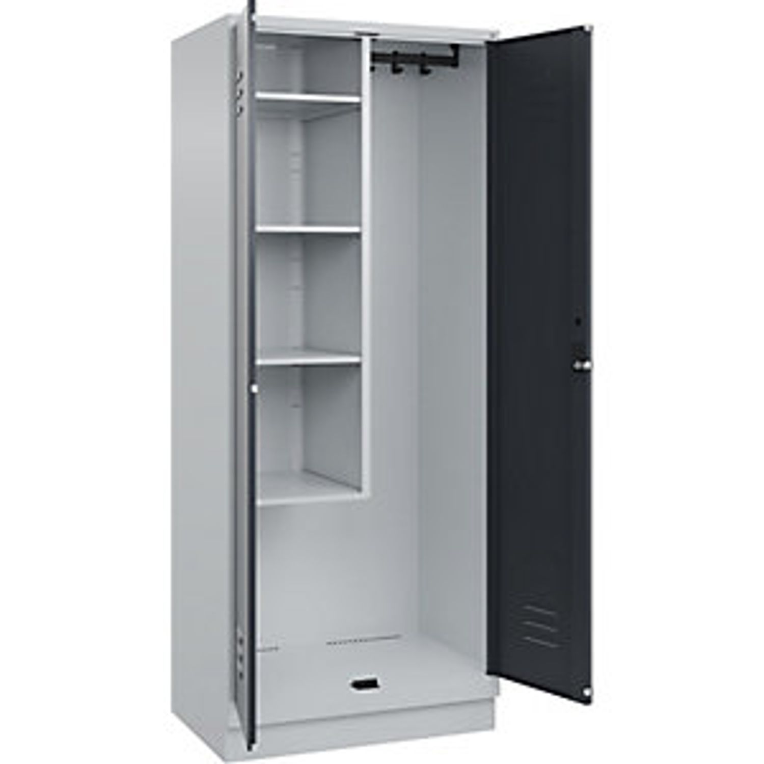 EUROKRAFTpro Classic Plus 4-fold Compartment Locker 2 Compartments Traffic White
