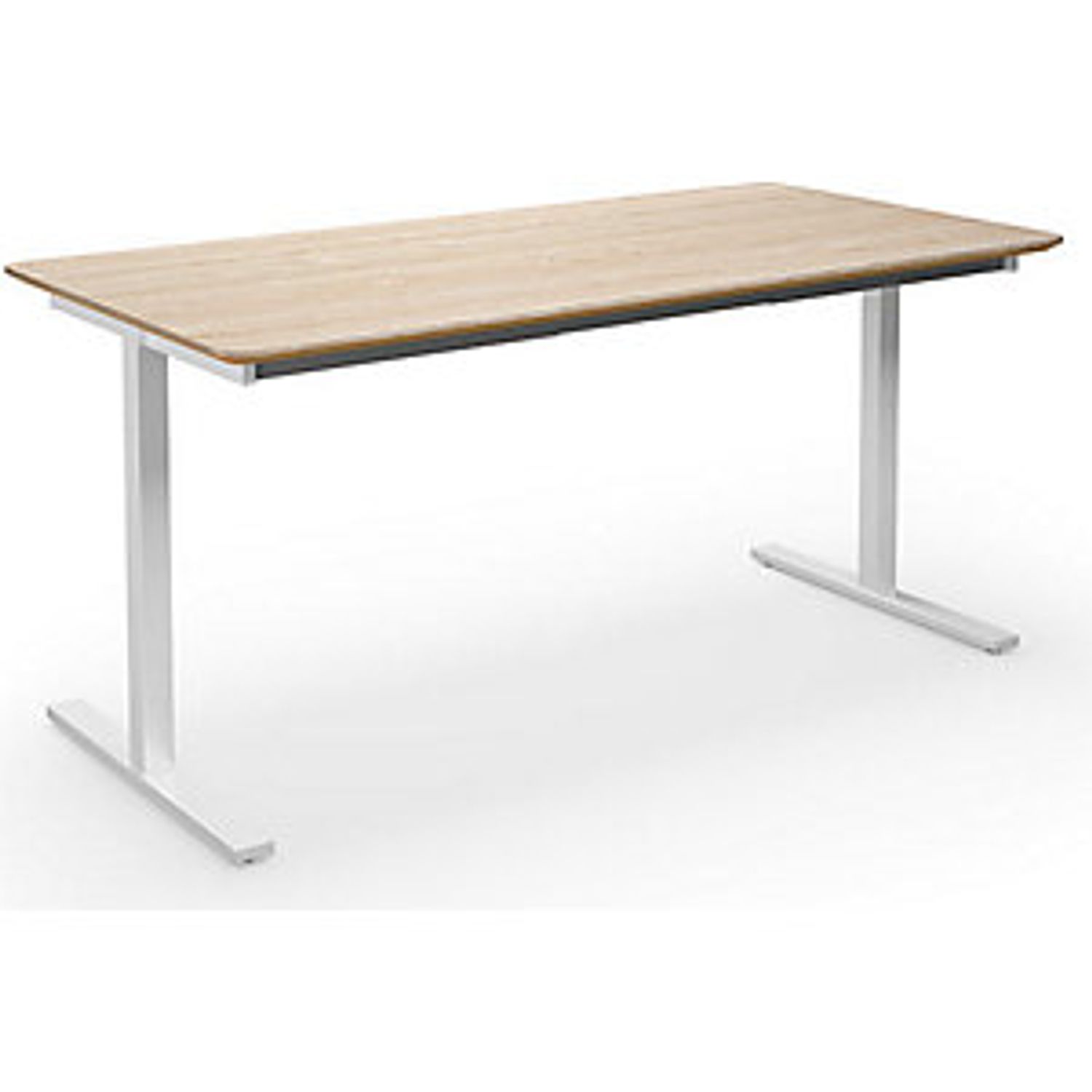 EUROKRAFTpro Duo-t Trend Multi-Purpose Desk Straight Tabletop Rounded Corners De