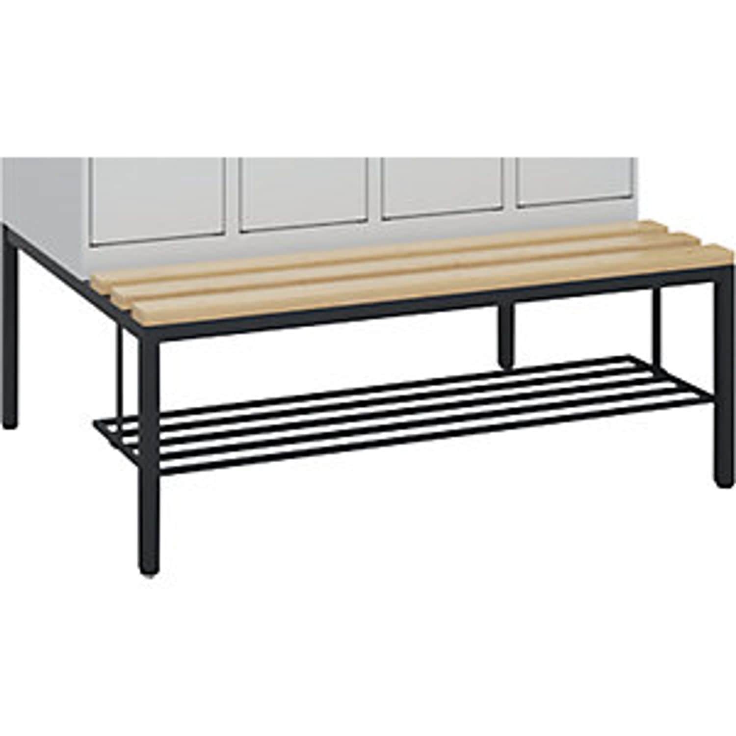 EUROKRAFTpro Shoe Rack Made of Rectangular Tubing Steel Black Grey Classic Plus