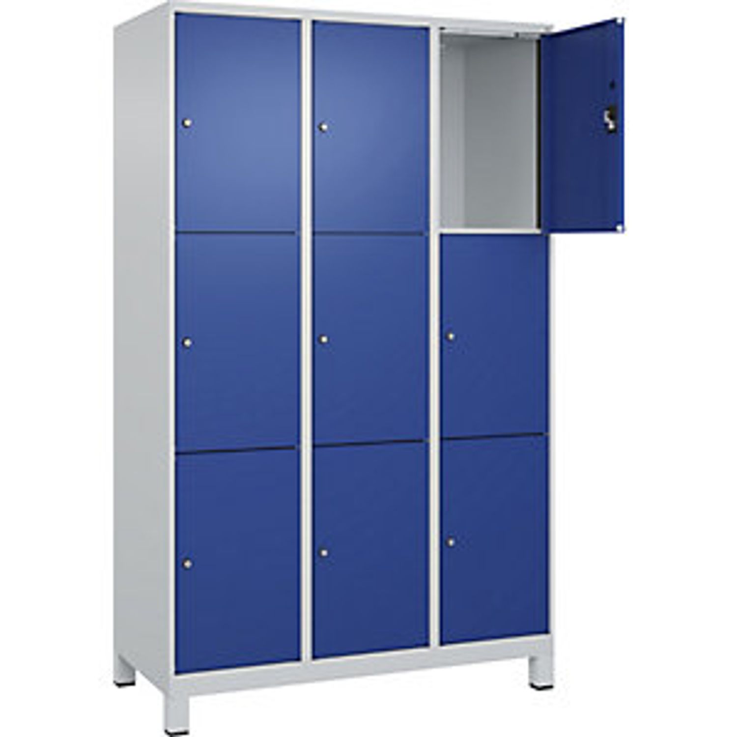 EUROKRAFTpro Classic Plus Bench Seat Z Locker 3 Compartments Grey 799960 798970